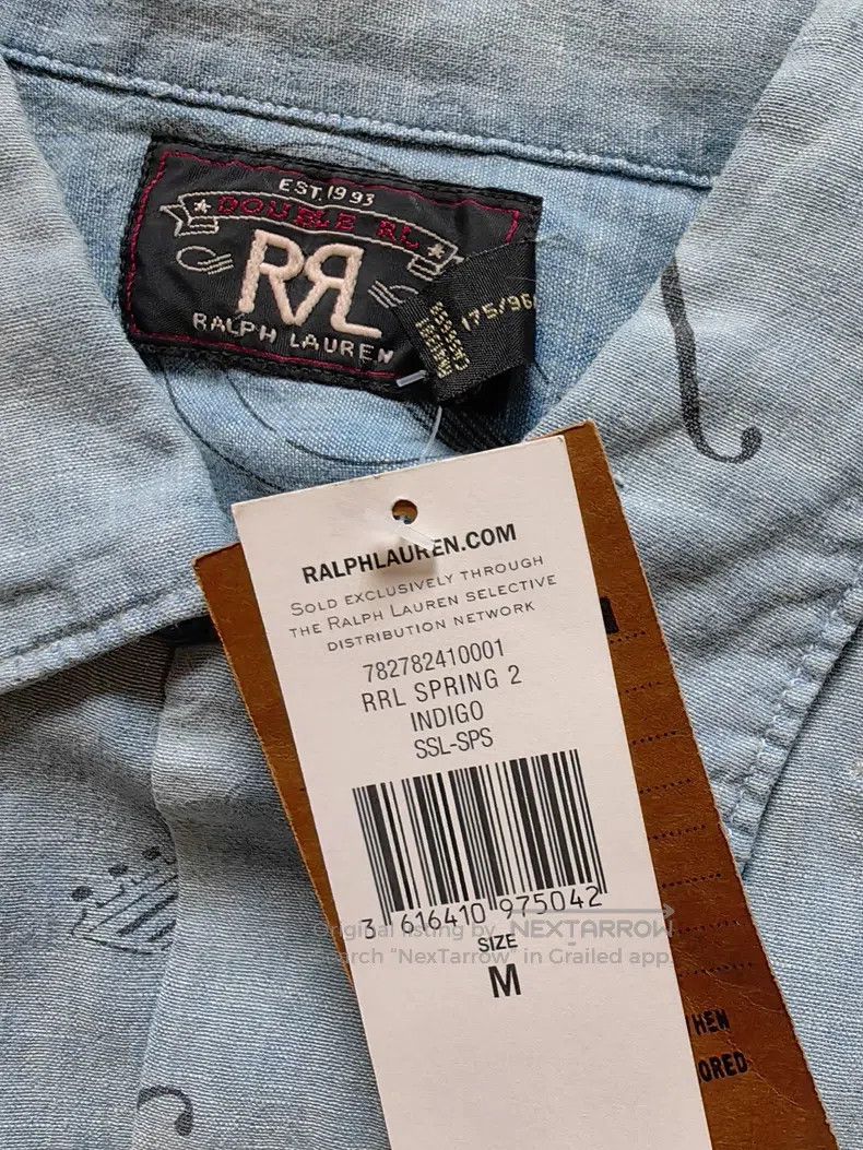 RRL Ralph Lauren RRL Ralph Lauren Vintage youth indigo-dyed shirt Size US M / EU 48-50 / 2 - 3 Thumbnail