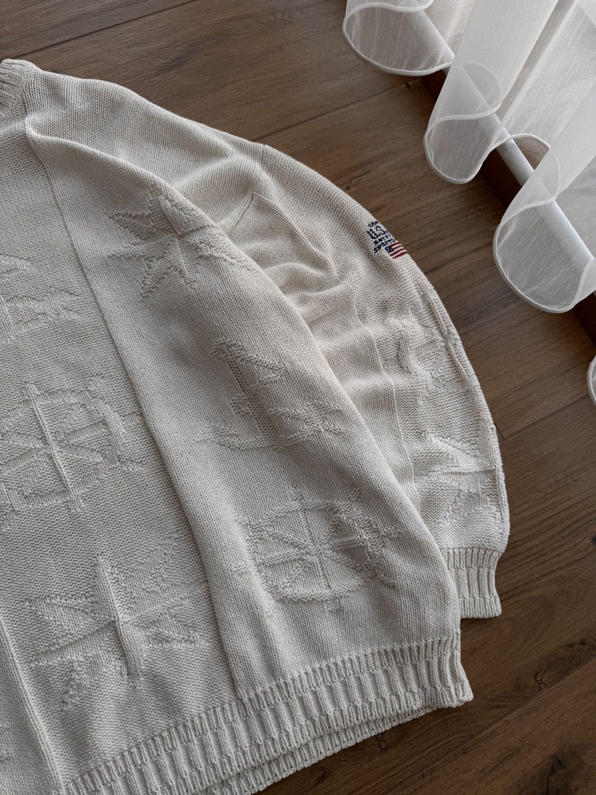Gant × Vintage Vintage Gant USA Sea Pattern Anchor Fisherman Knitwear Sweat Size US XL / EU 56 / 4 - 4 Thumbnail