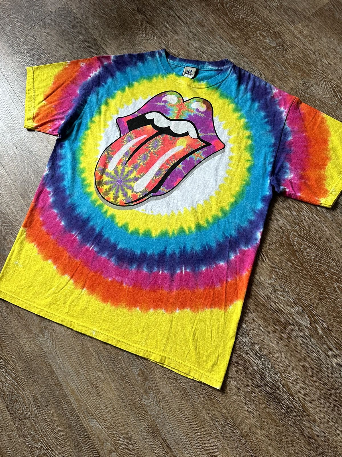 Liquid Blue × The Rolling Stones × Vintage Vintage 2002 Liquid Blue The Rolling Stones LSD T-Shirt Size US XL / EU 56 / 4 - 2 Thumbnail