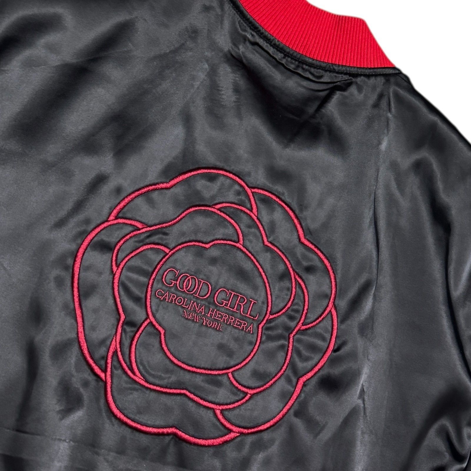 Carolina Herrera GOOD GIRL Carolina Herrera NY Satin Bomber Jacket Large Size L / US 10 / IT 46 - 3 Thumbnail