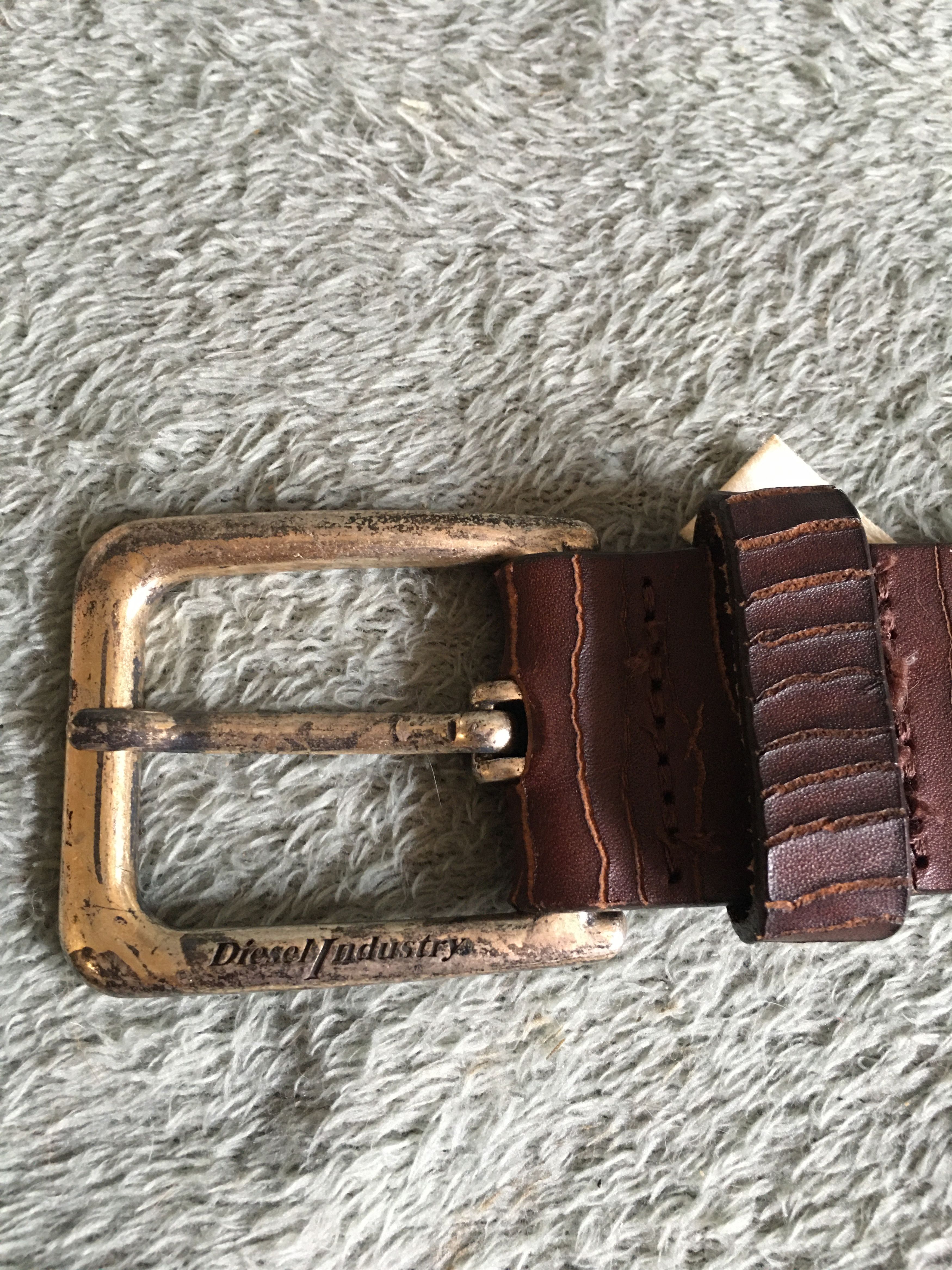 Diesel DIESEL Men's Belt Leather Studded Vintage US Size 90 Size 36 - 2 Thumbnail