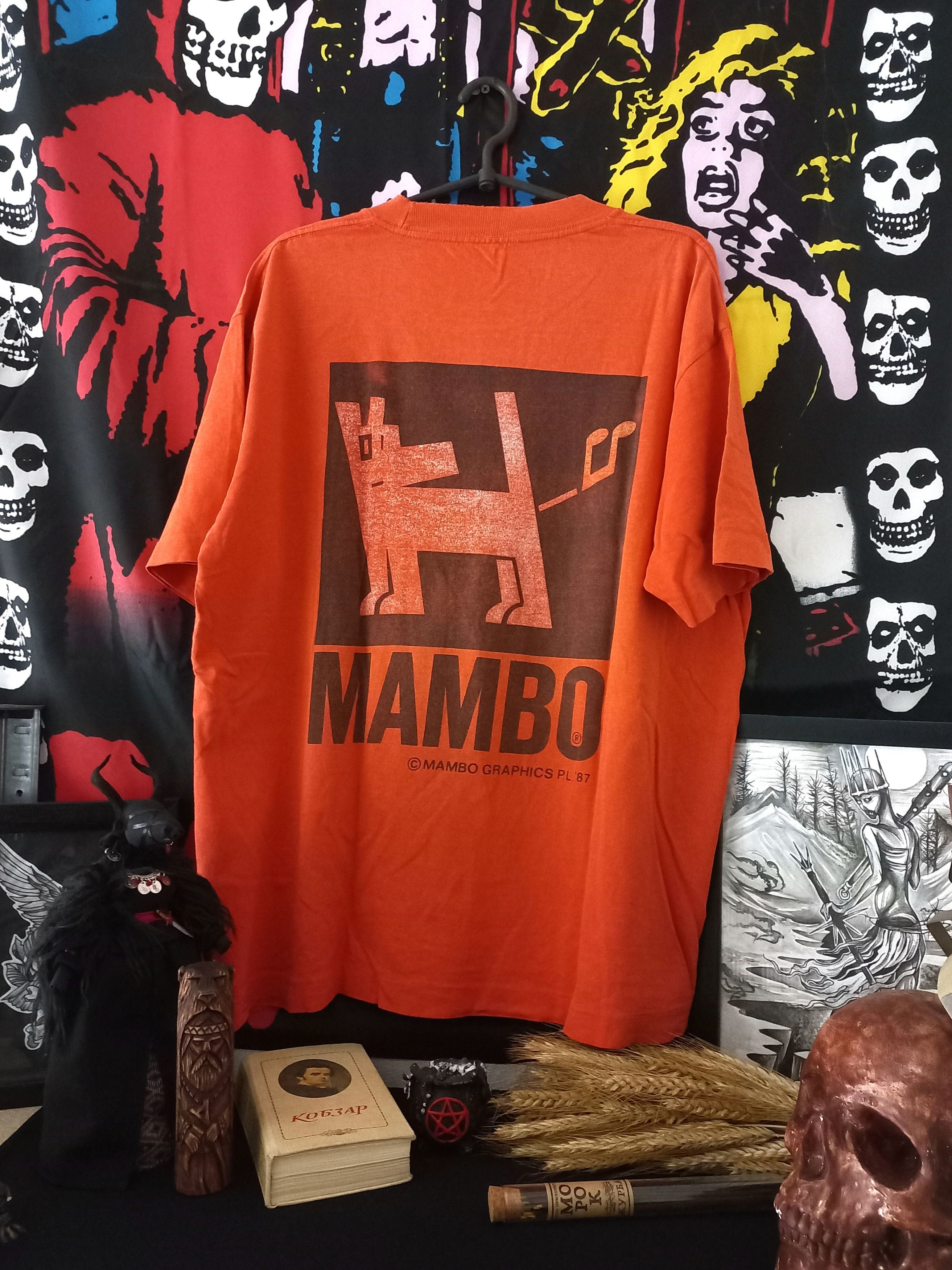 Pre-owned Mambo X Skategang Mambo Vintage T-shirt 1987 In Orange