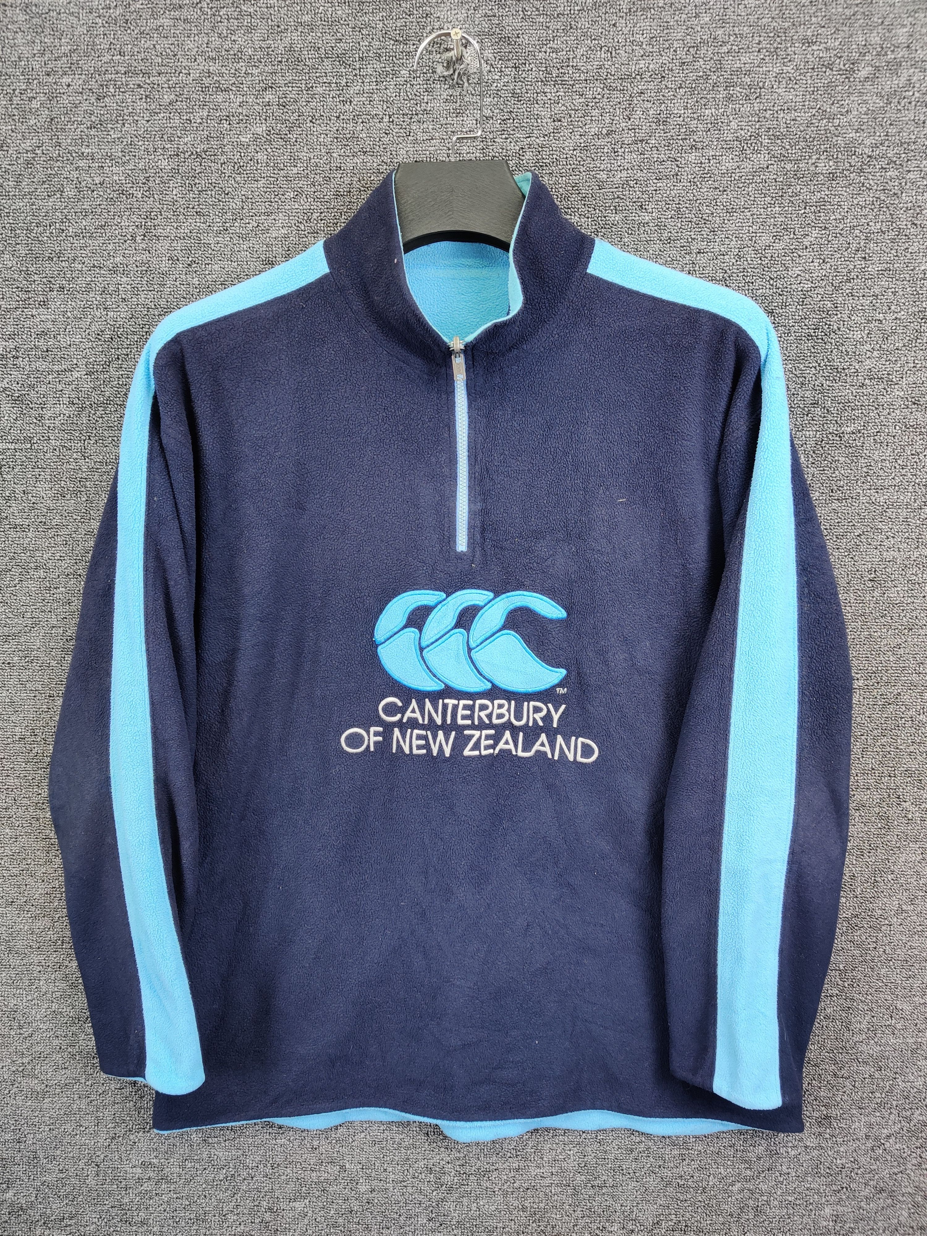 Canterbury of New Zealand 90s Canterbury Of New Zealand Fleece Quarter Pullover Size US L / EU 52-54 / 3 - 1 Thumbnail