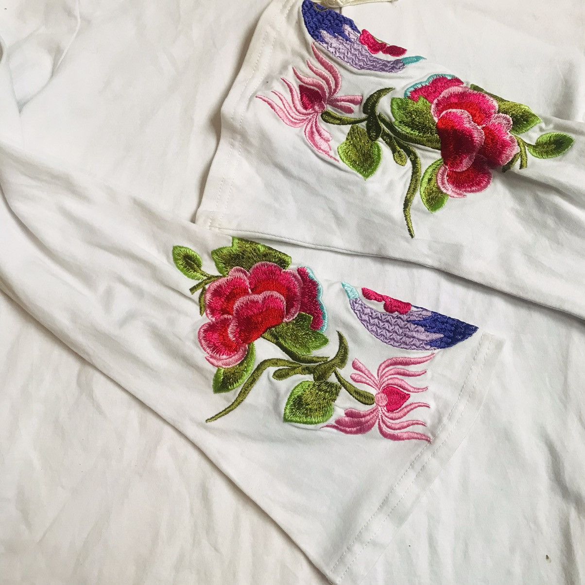Handmade × Vintage Handmade Embroidery Toggle Button Long Sleeve Size L / US 10 / IT 46 - 5 Thumbnail