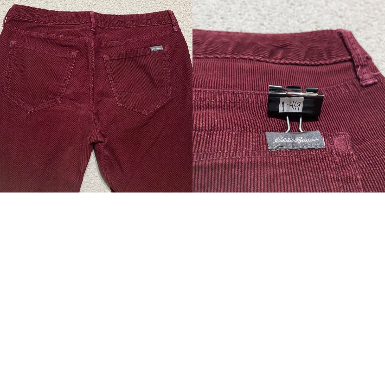 Eddie Bauer Eddie Bauer Womens sz 8 Jeans Red Corduroy Slim Boyfriend Mid Rise Size 30" / US 8 / IT 44 - 9 Thumbnail