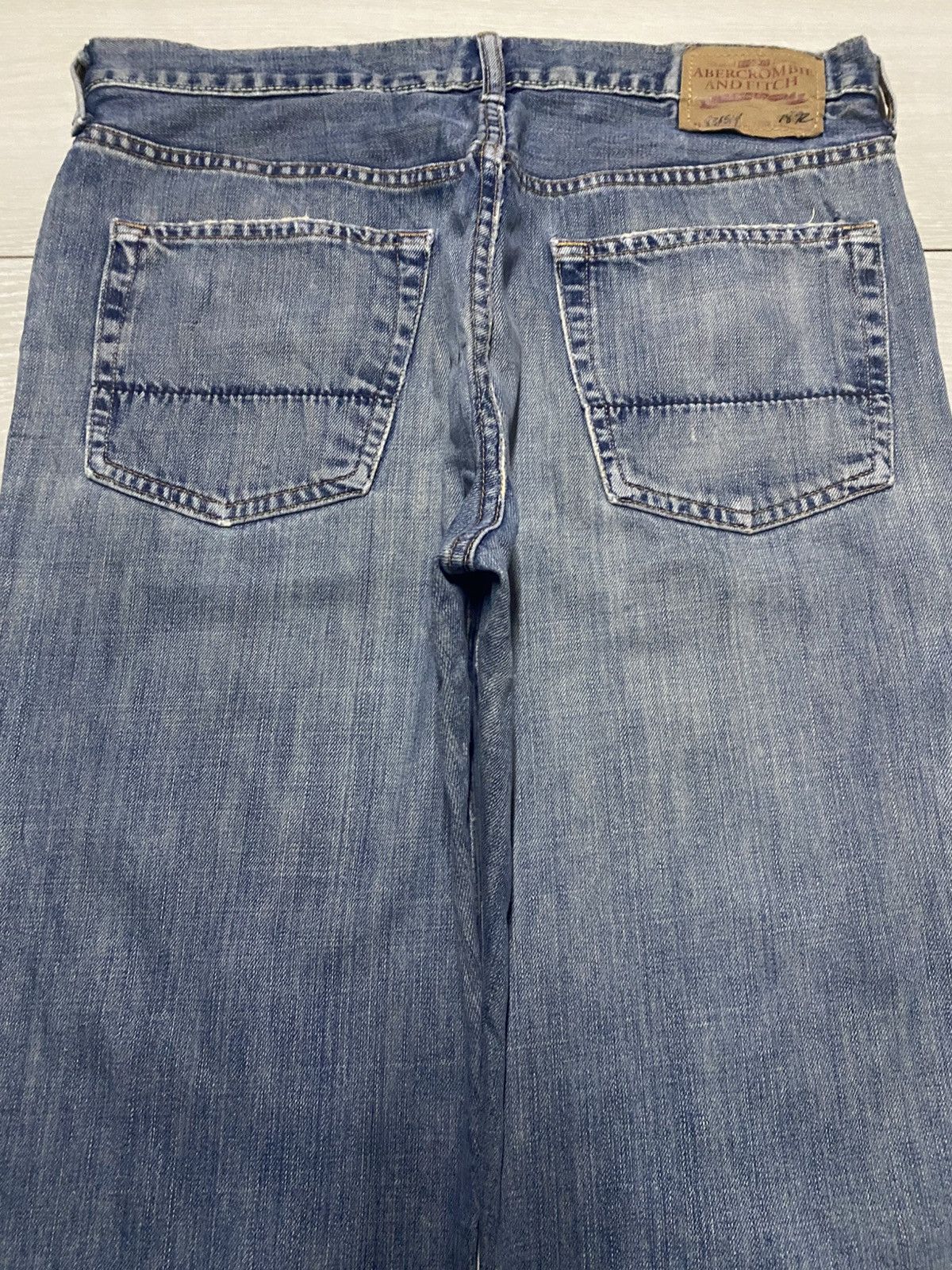 Abercrombie & Fitch Vintage Ambercrombie & Fitch 00257 Baggy Wide Leg Jeans Size US 35 - 4 Thumbnail