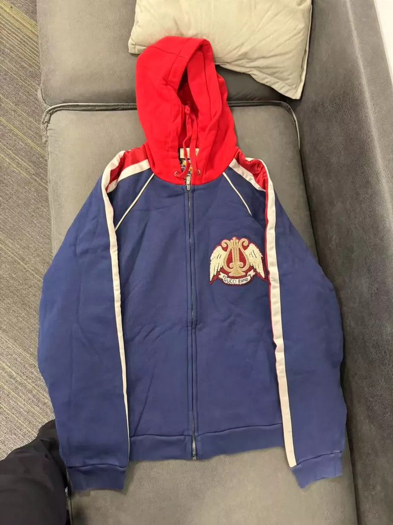 Gucci Gucci Badge pattern hooded zipper jacket Size US M / EU 48-50 / 2 - 1 Thumbnail