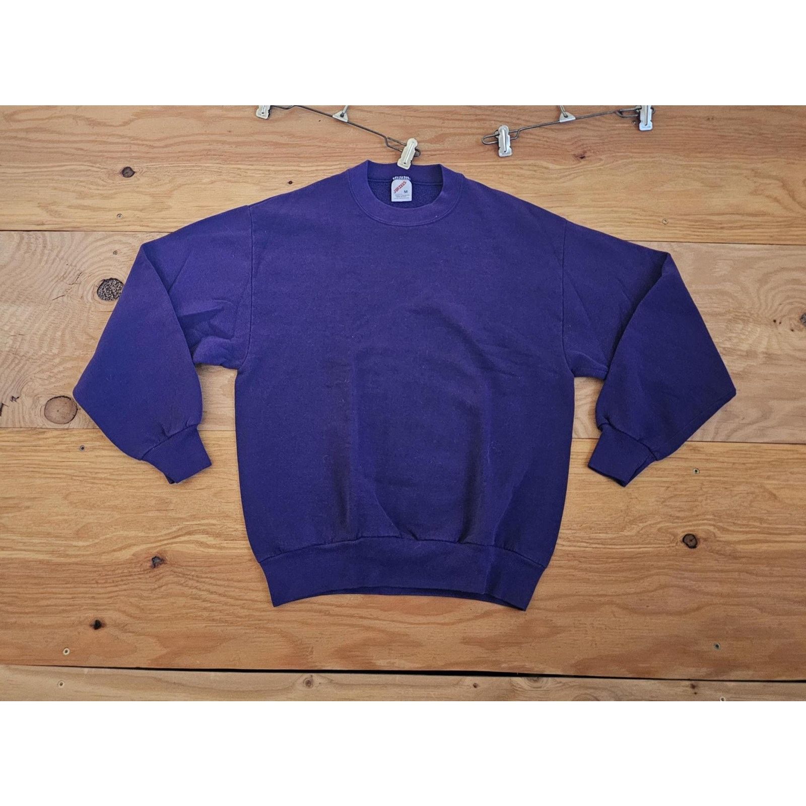 Jerzees Jerzees Made In USA Blank Plain Purple Sweatshirt Sz M 90s Size US M / EU 48-50 / 2 - 1 Thumbnail
