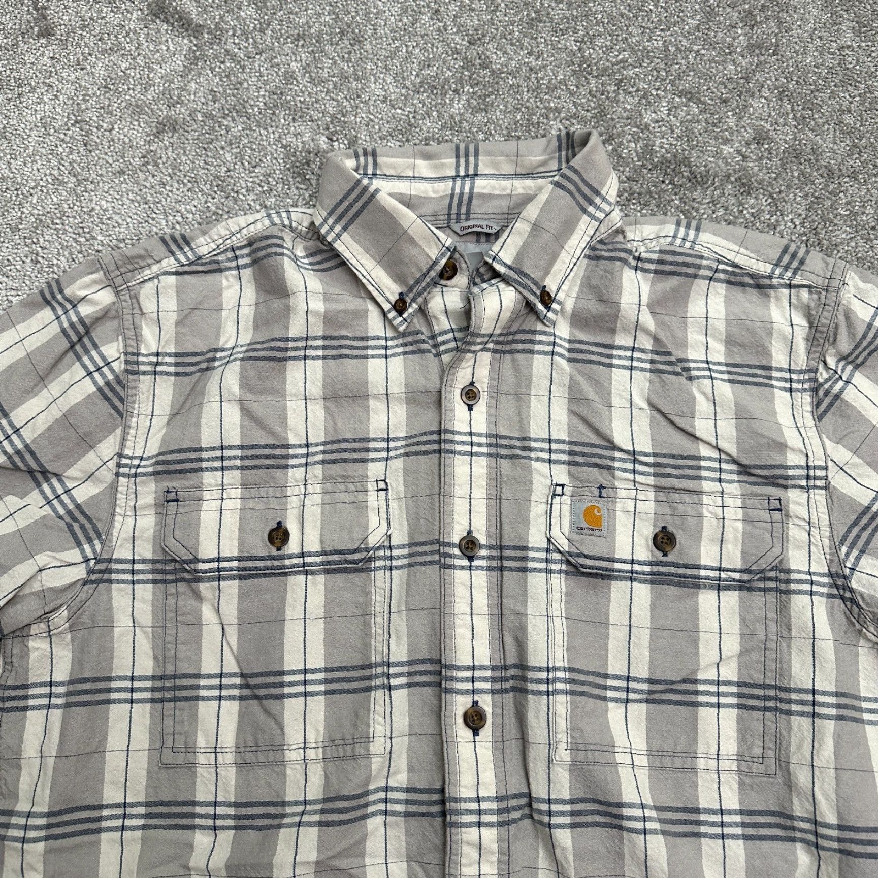 Carhartt Carhartt Original Fit Button Down Shirt Mens Medium Multi Plaid Short Sleeve Top Size US M / EU 48-50 / 2 - 3 Thumbnail