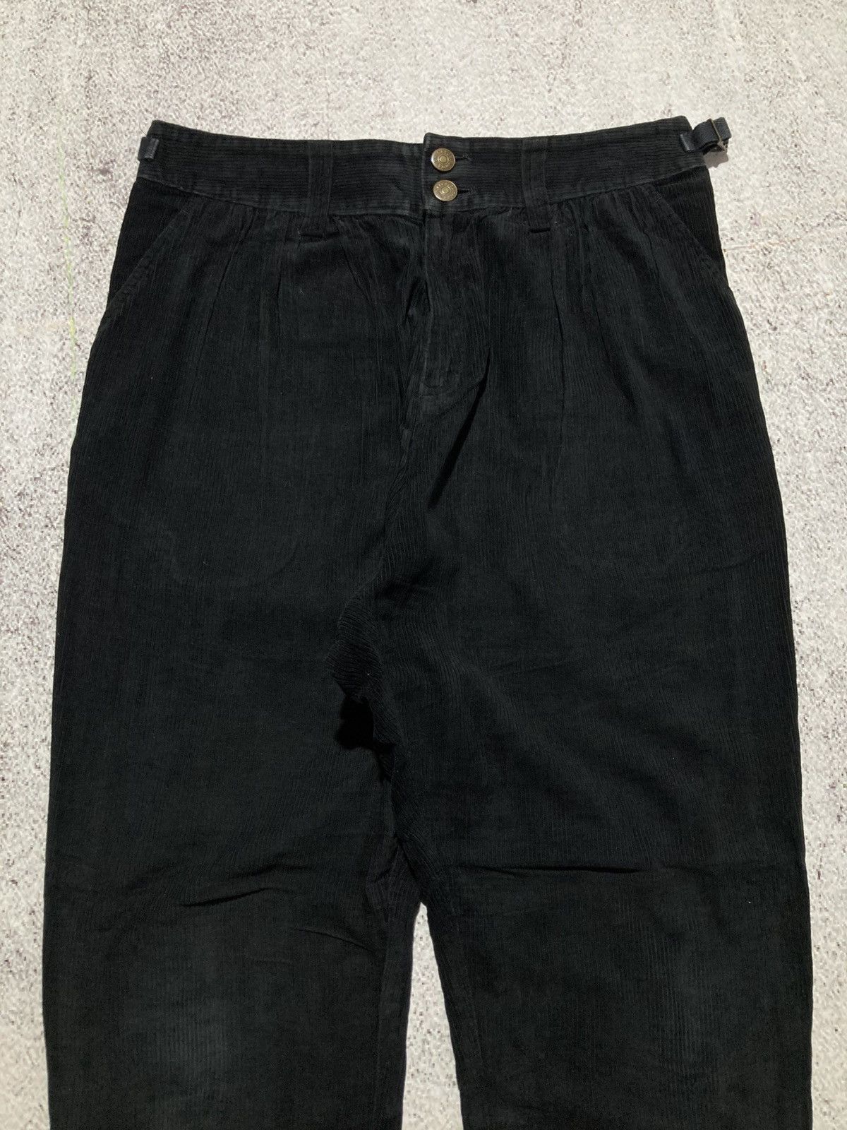 Issey Miyake 2000s Tsumori Chisato by Issey Miyake Corduroy Pants Black Size US 29 - 2 Thumbnail