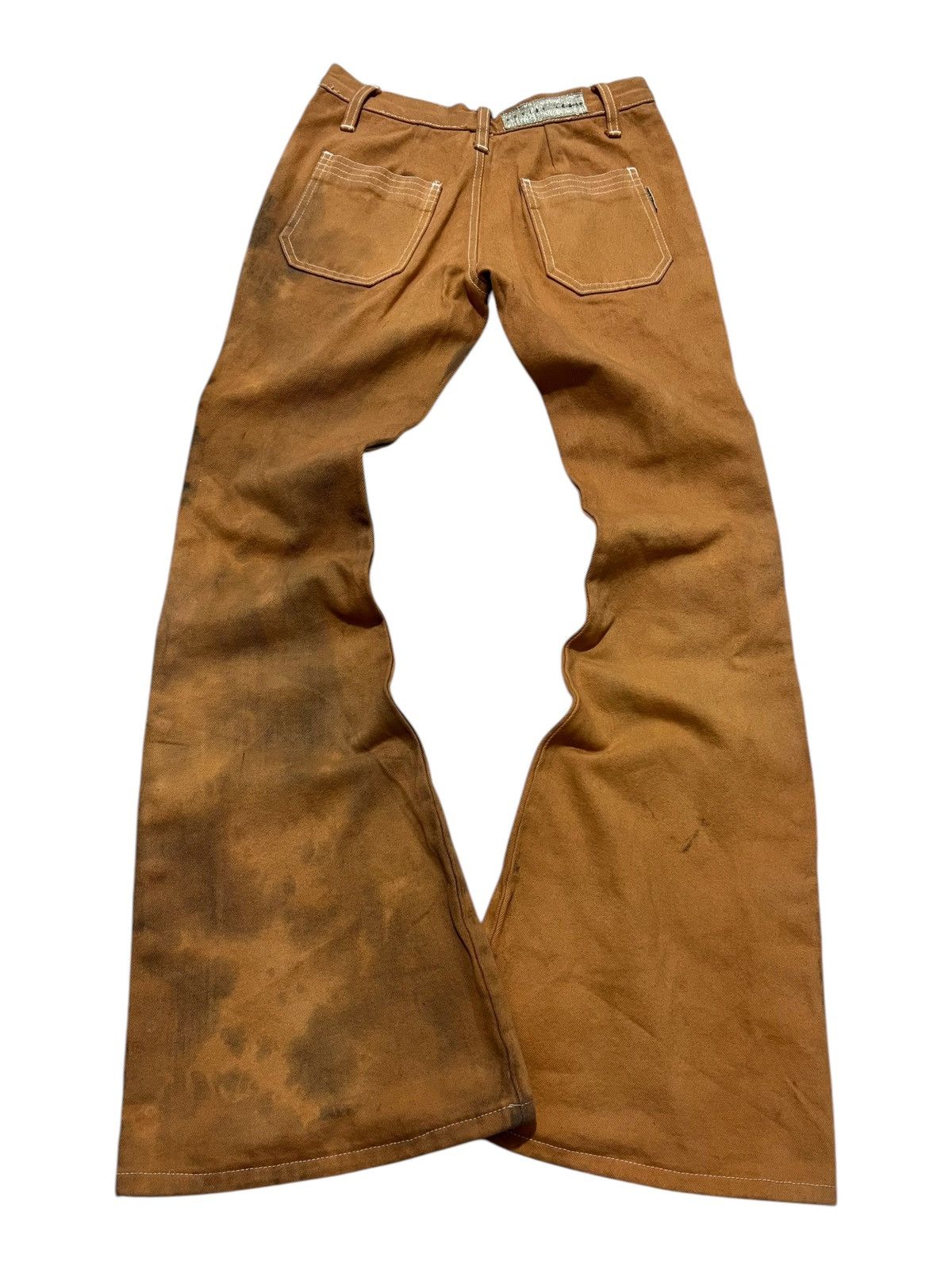 If Six Was Nine × Japanese Brand × Le Grande Bleu (L.G.B.) Egoist mud super flared denim pants Size US 27 - 2 Thumbnail