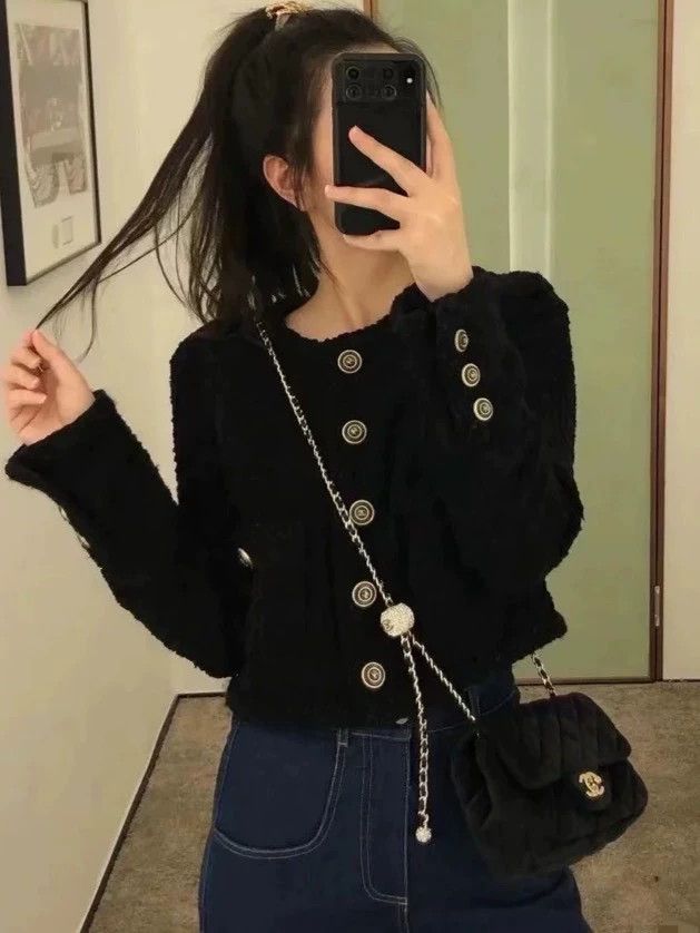 Chanel Chanel 20B autumn and winter preview series popular black Size XS / US 0-2 / IT 36-38 - 2 Thumbnail