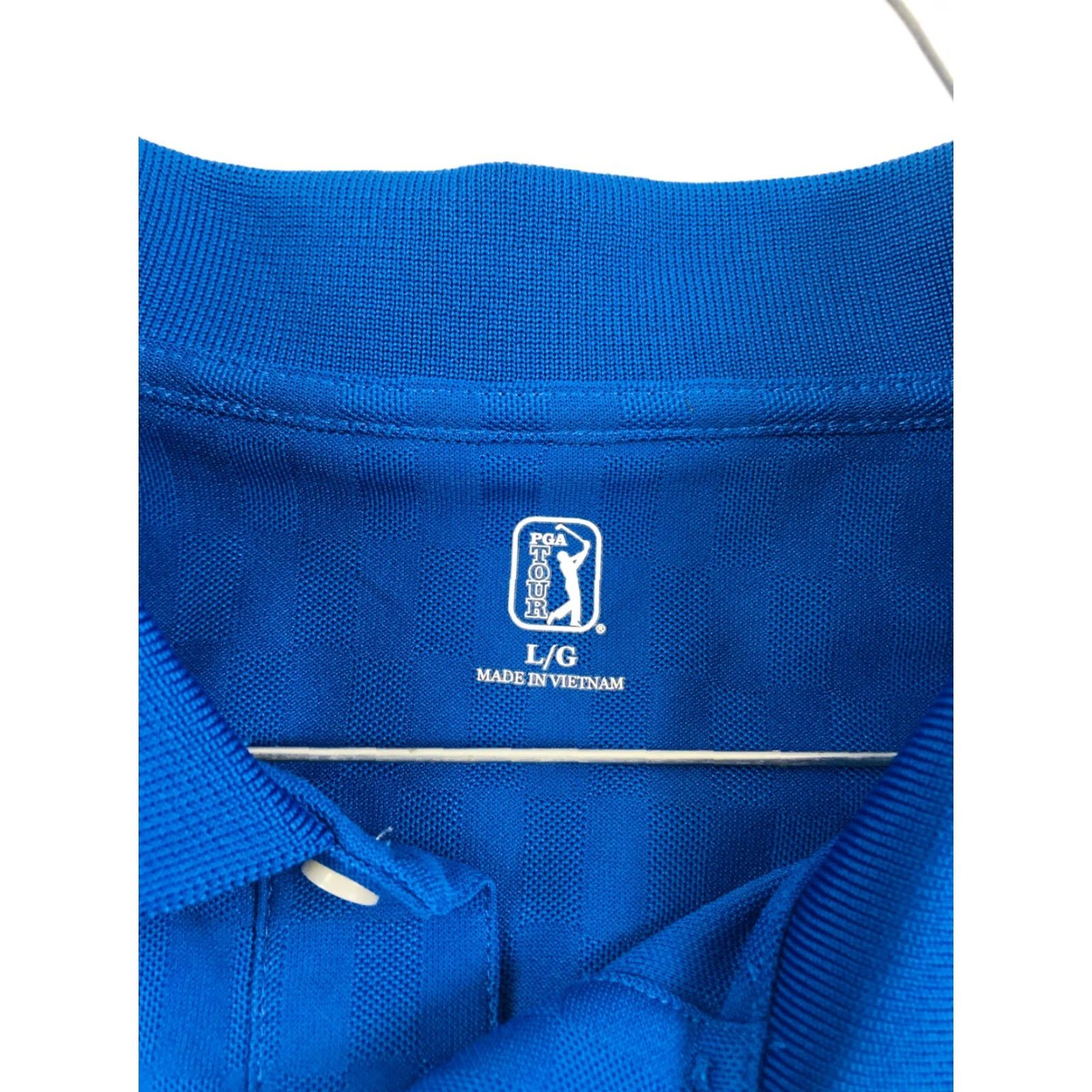 PGA Tour PGA Tour Polo Shirt Men's Large Blue Check Short Sleeve 1/4 Button Polo Size US L / EU 52-54 / 3 - 5 Thumbnail