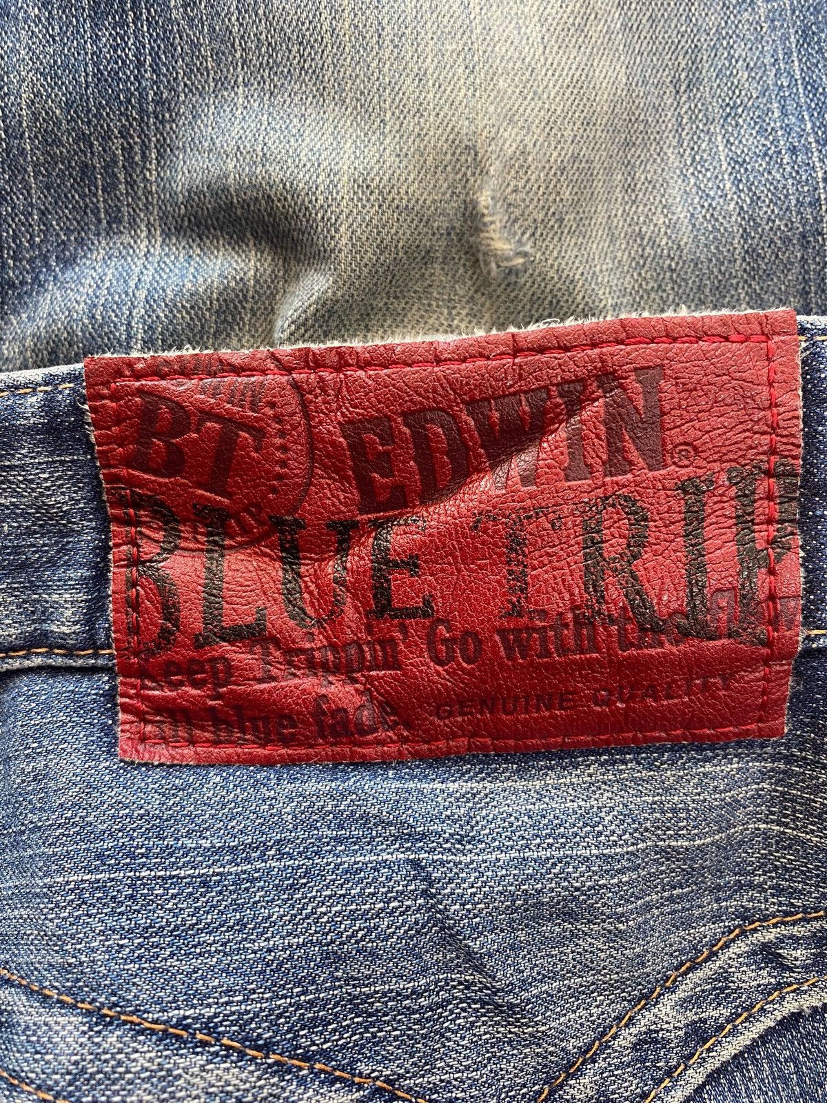 Edwin Edwin Blue Trip Whiskers Rippe Style Loose Jeans Size US 33 - 9 Thumbnail