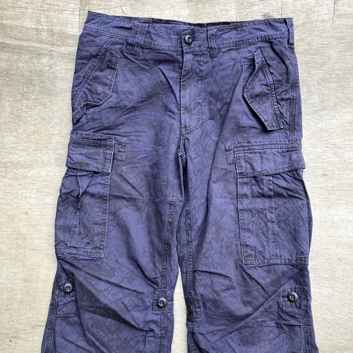 Japanese Brand 291295 HOMME HIDEN CAMO CARGO PANTS Size US 32 / EU 48 - 2 Thumbnail