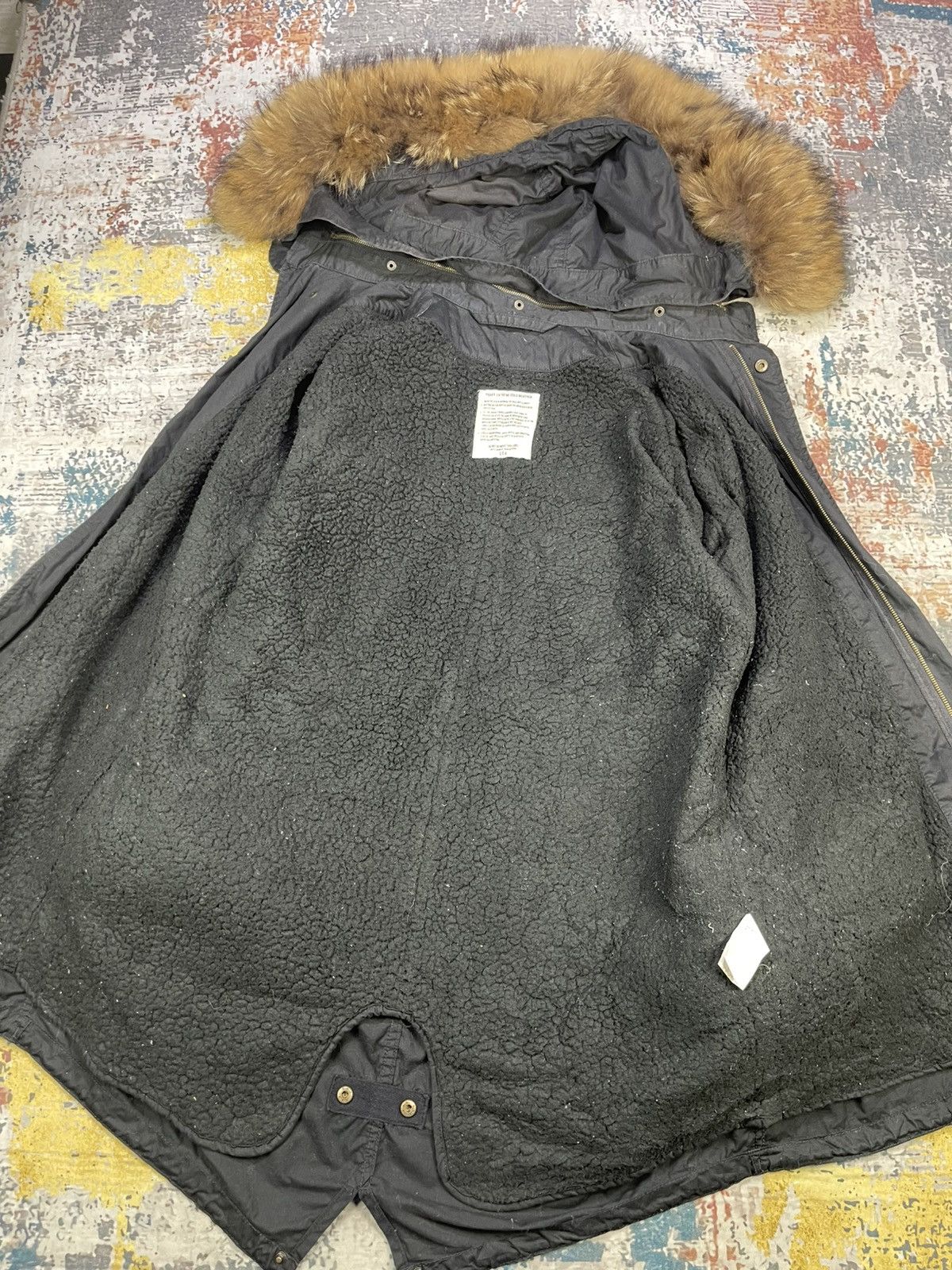 GOA Y2k GOA Apocalypse Racoon Fur Military Fishtail Parka Size US L / EU 52-54 / 3 - 9 Thumbnail