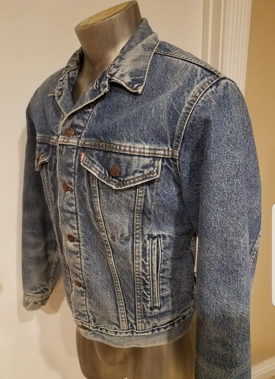 Levi's DENIM BLUE TRUCKER 70506 VINTAGE . Size US L / EU 52-54 / 3 - 2 Thumbnail