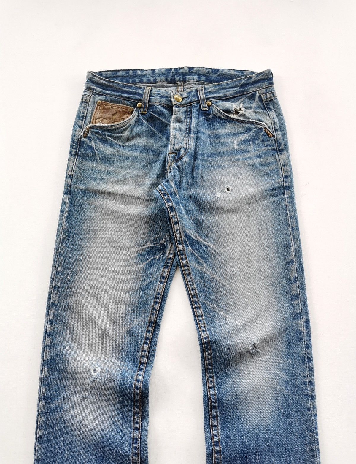 Replay Replay Distressed Denim Jeans 32/34.5 Size US 32 / EU 48 - 3 Thumbnail