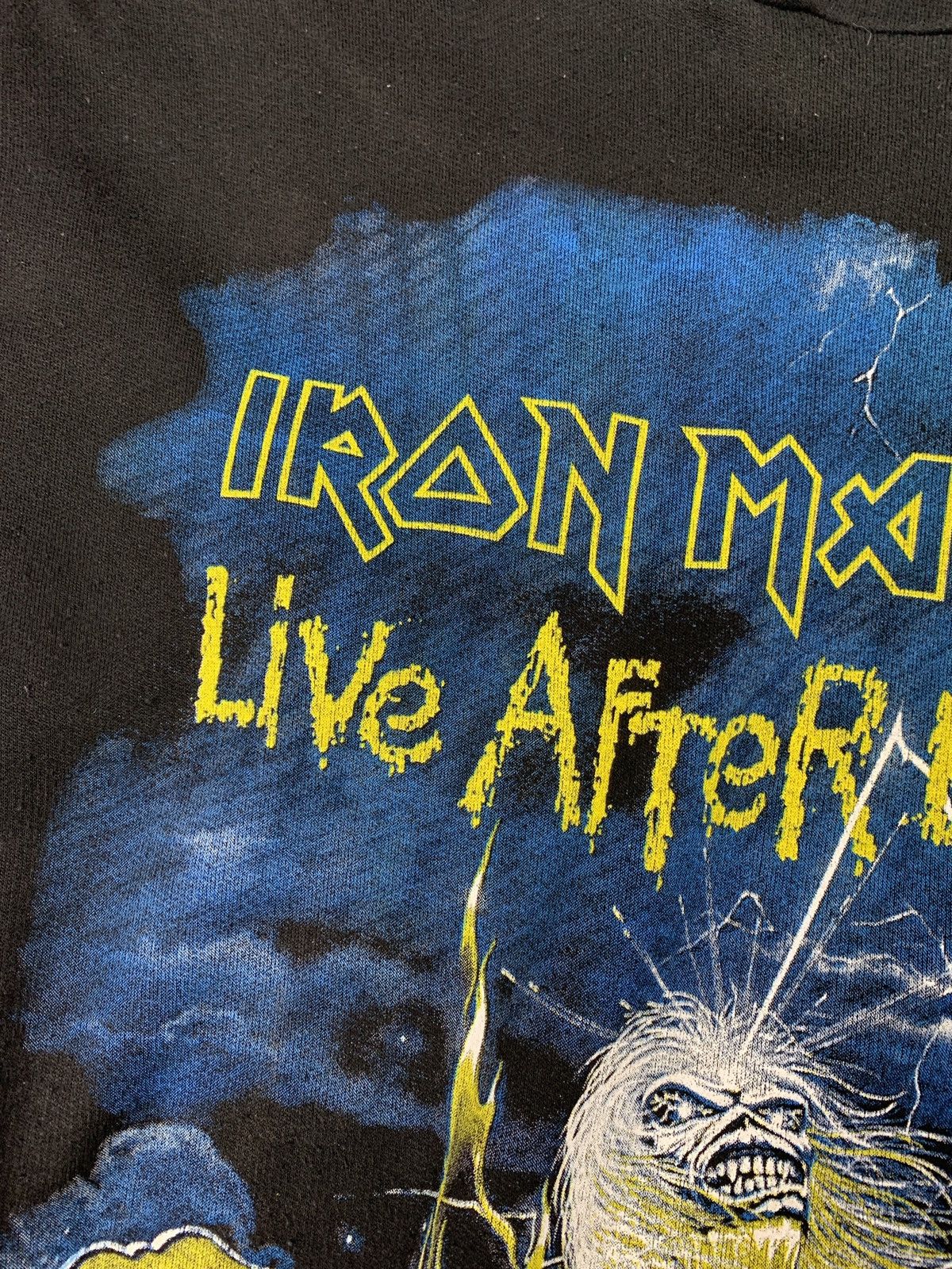 Band Tees Vintage Iron Maiden Rock Band Hoodie Live After Death 1985 Size US XL / EU 56 / 4 - 5 Thumbnail