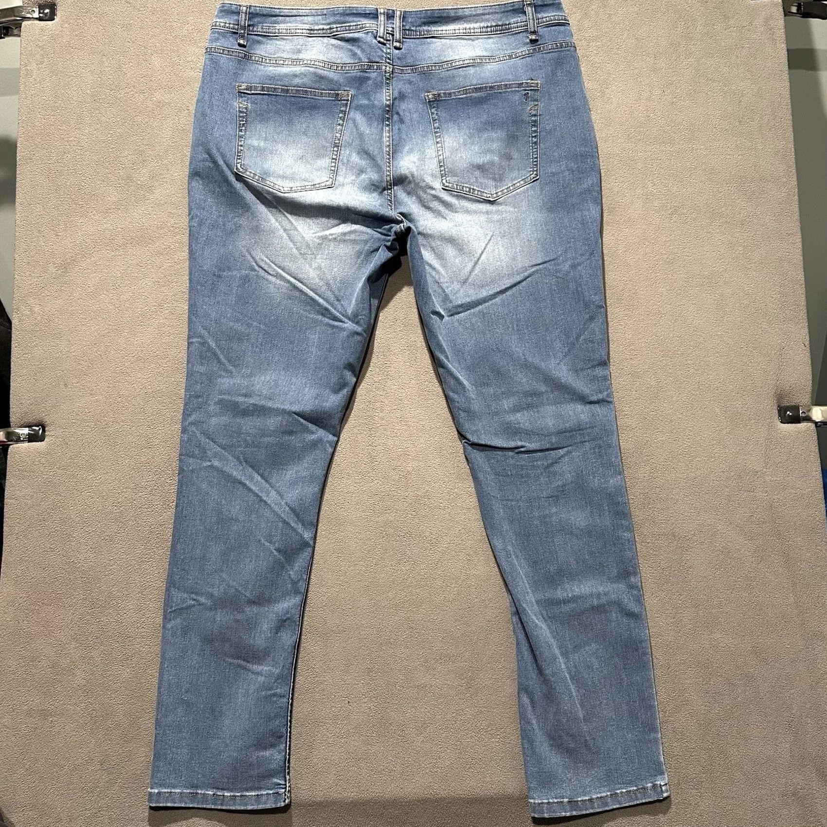 Denime The Perfect Jean NYC Jeans Men 42x36 Blue Skinny Fit Stretch Denim EUC Size US 42 / EU 58 - 2 Thumbnail