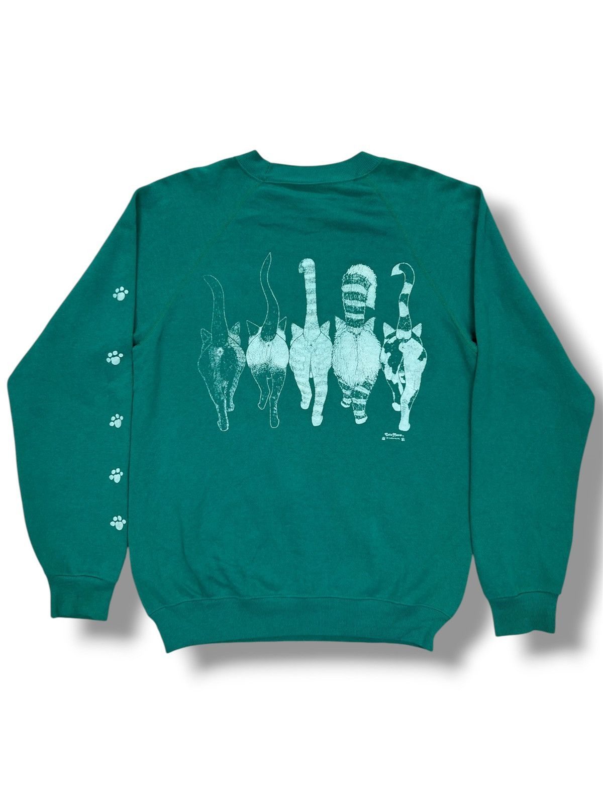 Hanes Vintage Hanes The Cats Meow Front & Back Print Sweatshirt Size US XS / EU 42 / 0 - 2 Thumbnail