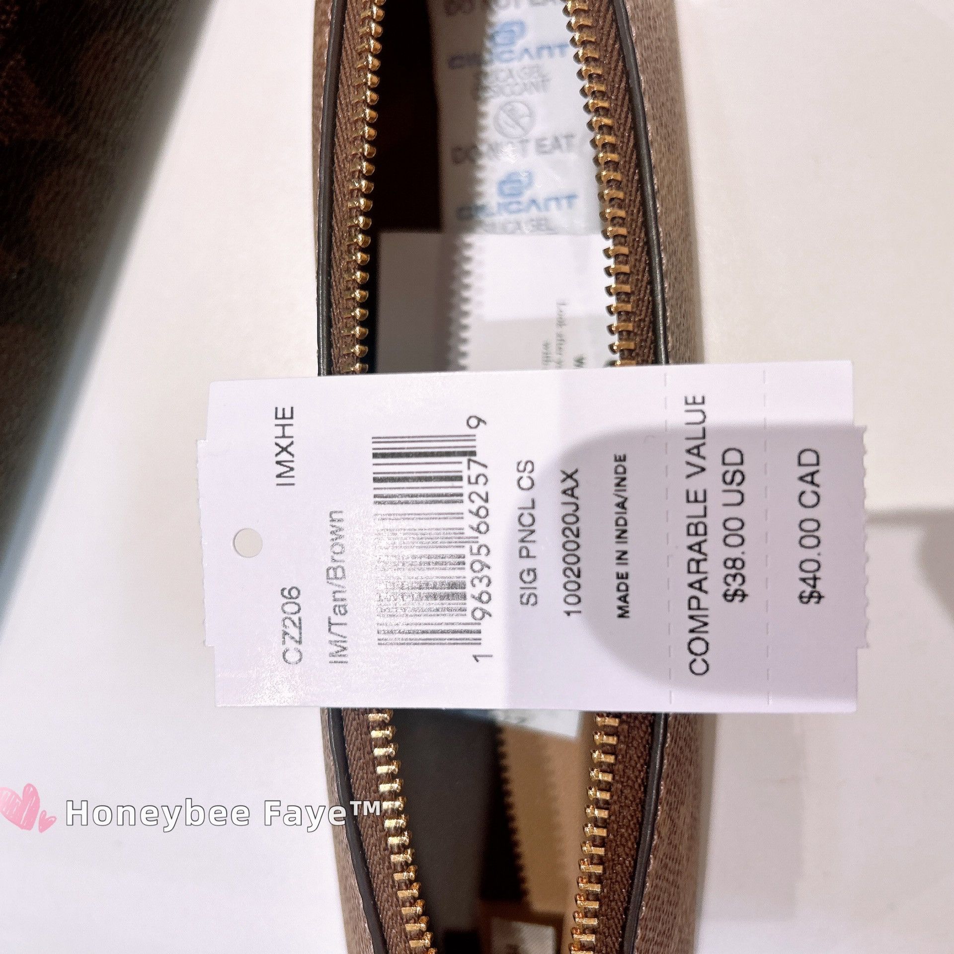 Coach Pencil Case In Signature Canvas CZ206 Size ONE SIZE - 5 Thumbnail