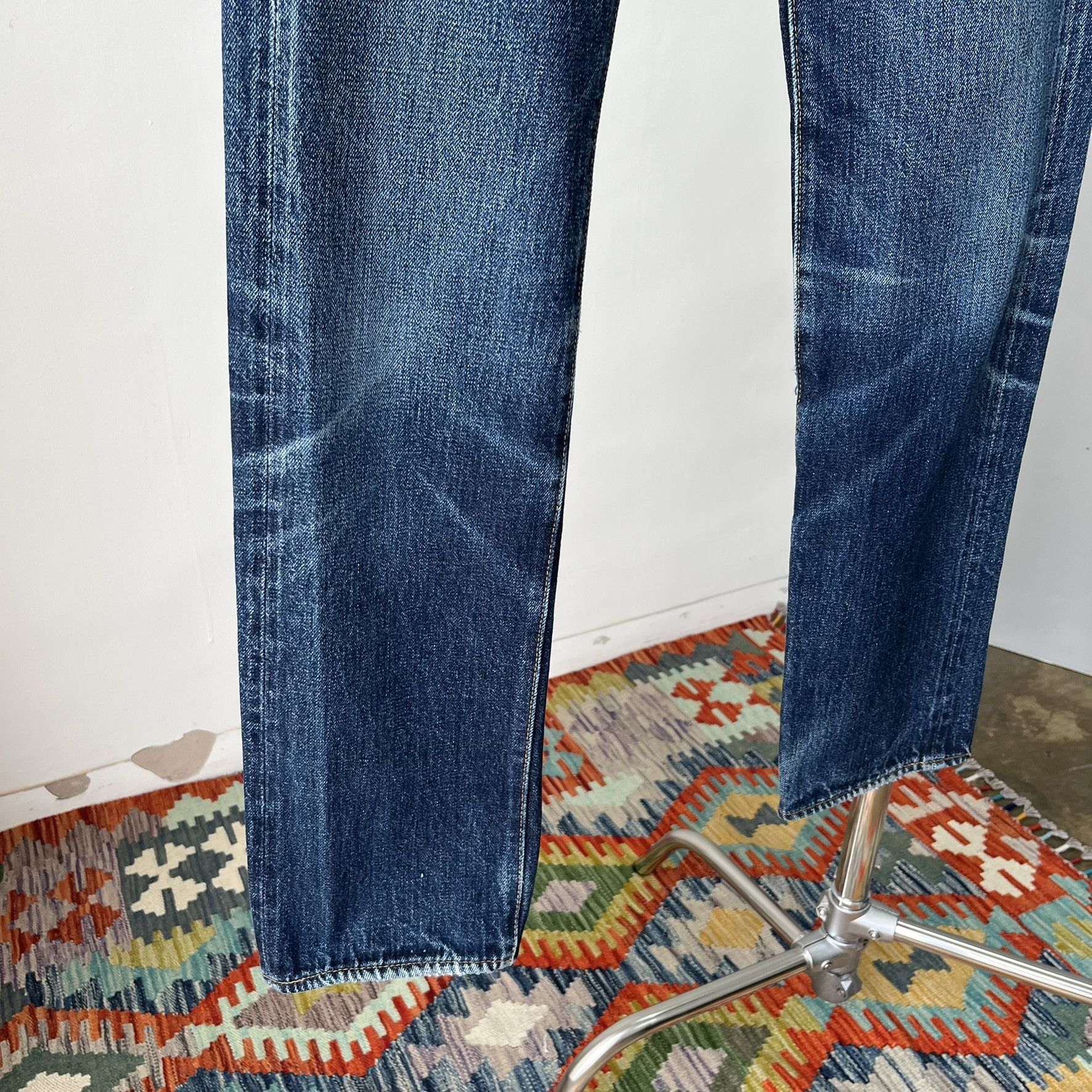 Denime Size 28x32.5 Vintage 80s Denime Big E Japan Denim Jean S1498 Size US 28 / EU 44 - 6 Thumbnail