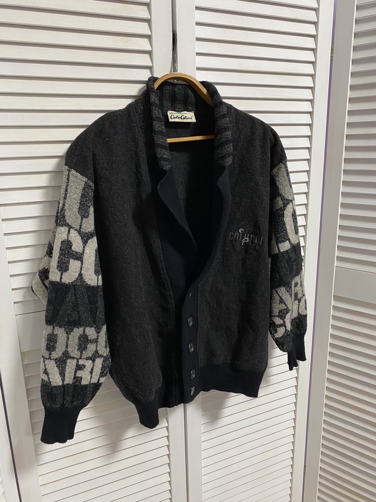 Carlo Colucci ☄️ Carlo Colluci Knitwear Jumper Jacket Wool sweater Size US L / EU 52-54 / 3 - 3 Thumbnail