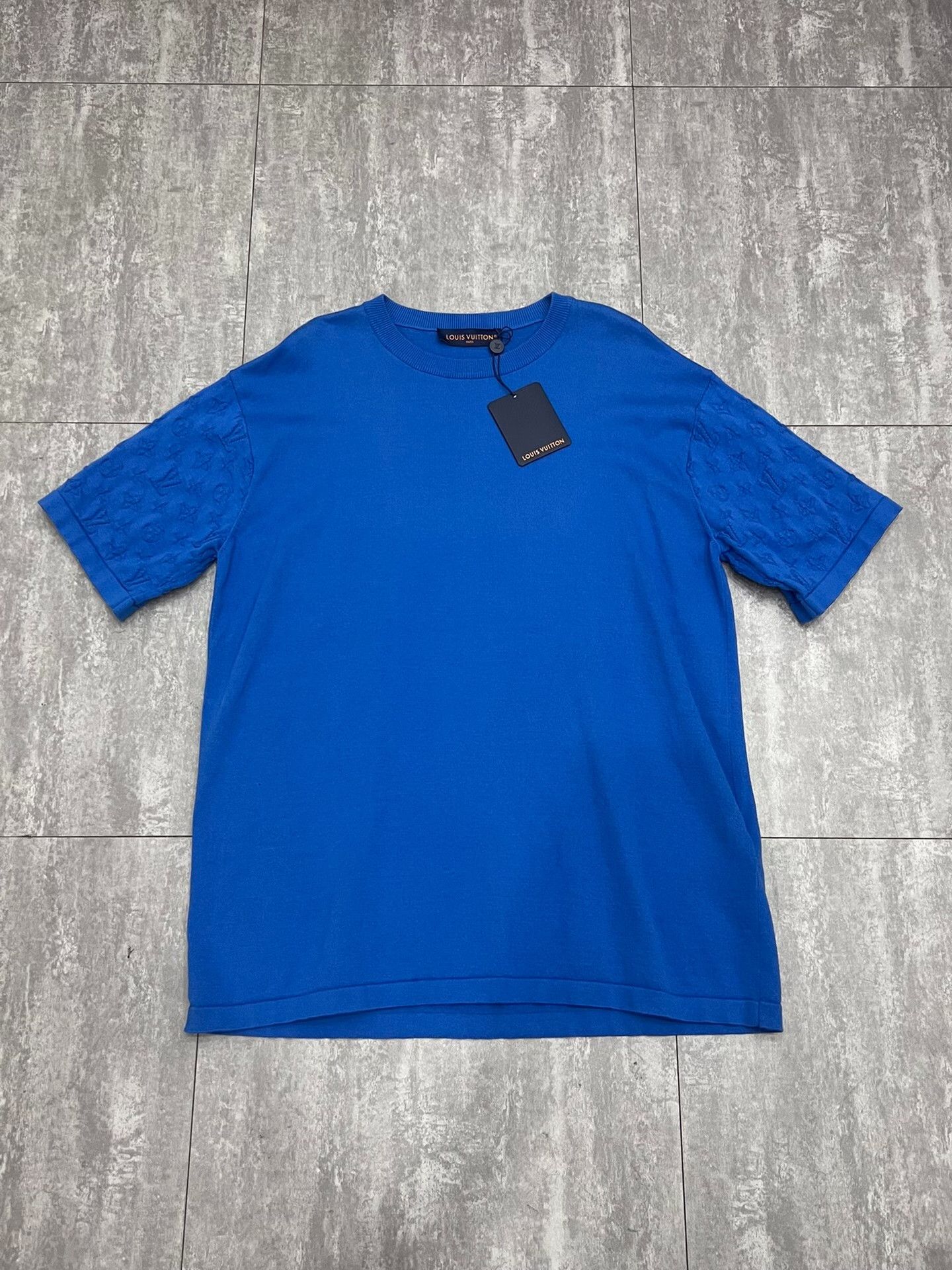 Louis Vuitton Louis Vuitton Knit Blue T-Shirt xxl Men Size US XXL / EU 58 / 5 - 1 Thumbnail