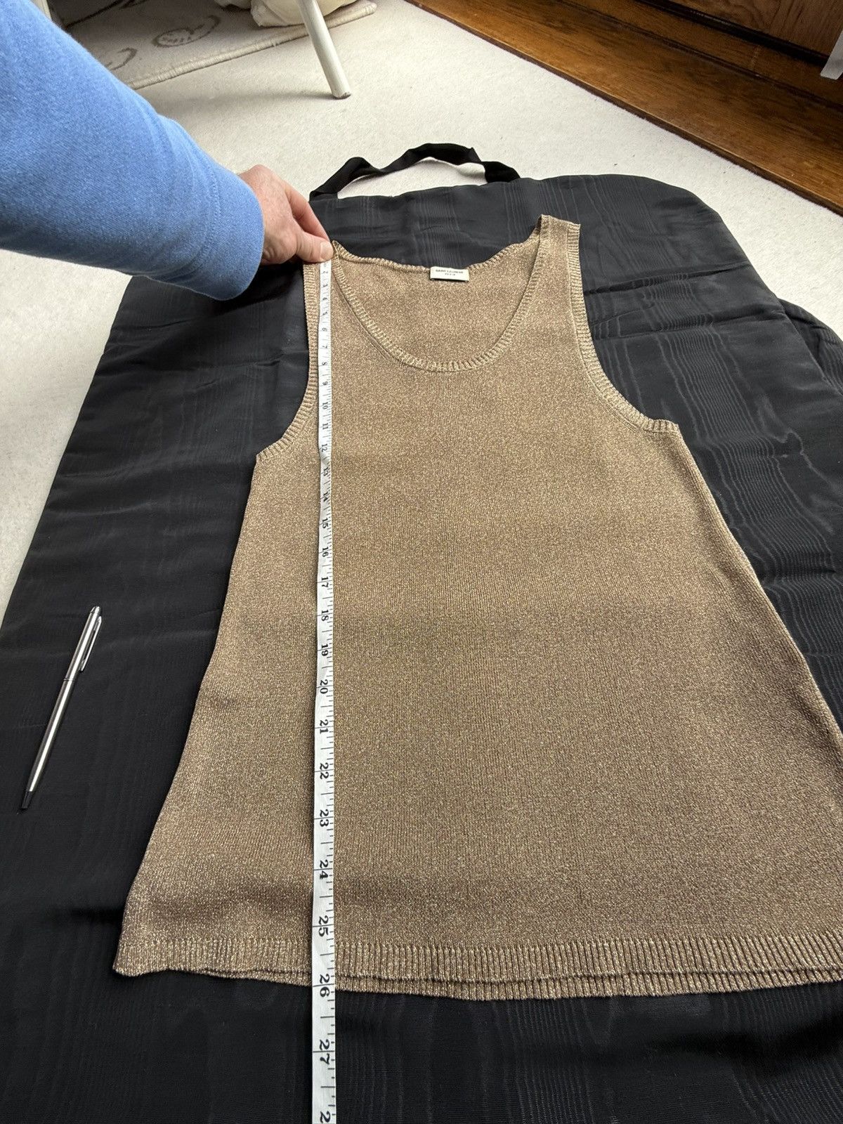 Saint Laurent Paris FW19 Saint Laurent metallic golf tank top vest sleeveless Size US M / EU 48-50 / 2 - 5 Thumbnail