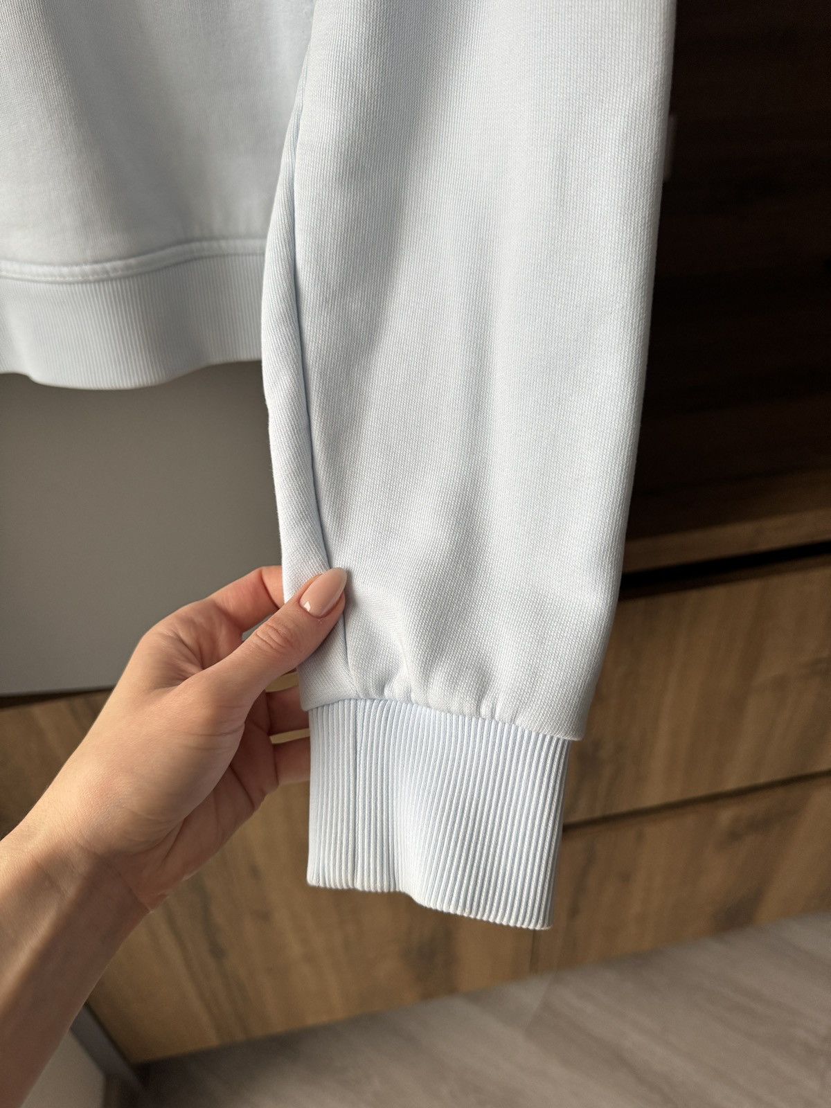 Burberry Burberry 23AW HoodiePatch Cotton Light Blue Brown Bicolor Size US XS / EU 42 / 0 - 7 Thumbnail
