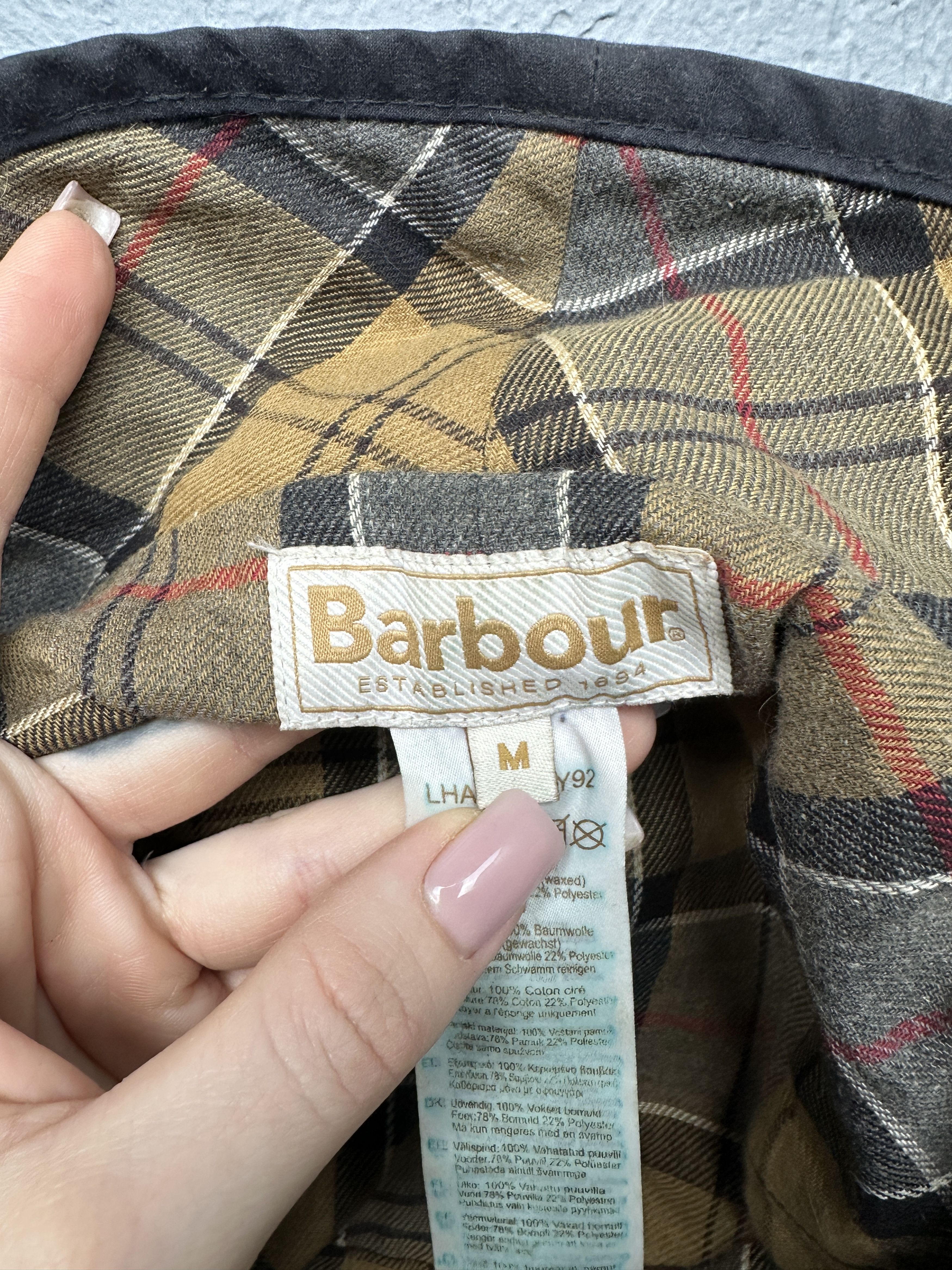 Barbour Barbour WAX Vintage Mens Bucket Hat Cap Size ONE SIZE - 5 Thumbnail