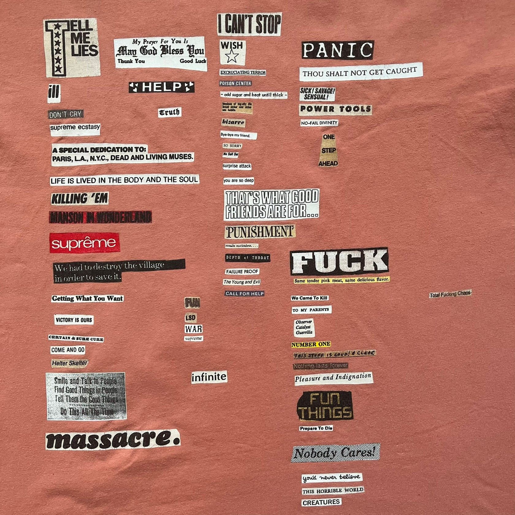 Supreme Supreme Cutouts FW18 Terra Cotta Tee Size US XL / EU 56 / 4 - 2 Thumbnail
