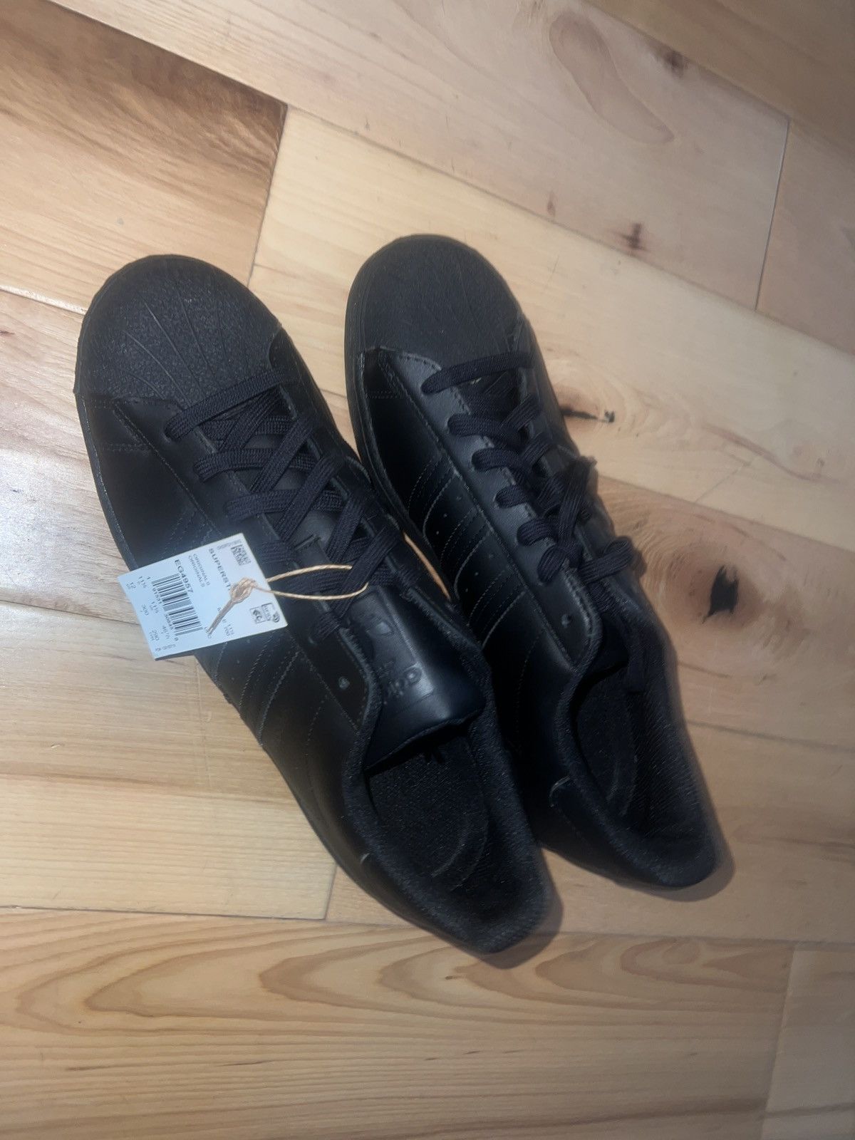 Adidas adidas super stars Size US 12 / EU 45 - 4 Thumbnail
