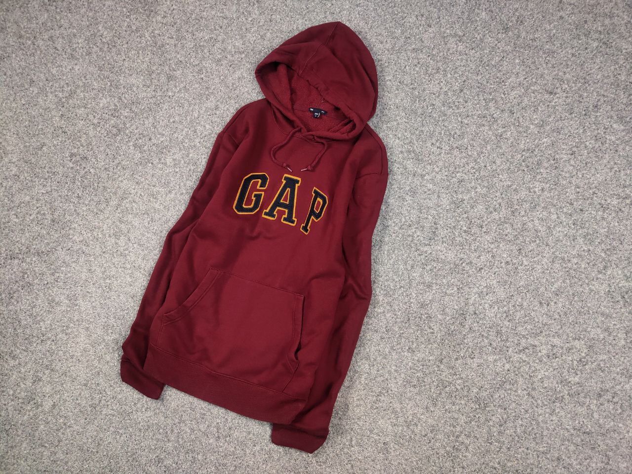 Gap Vintage Gap Burgundy Logo Classic Hoodie Y2K Hype Style Size US L / EU 52-54 / 3 - 3 Thumbnail