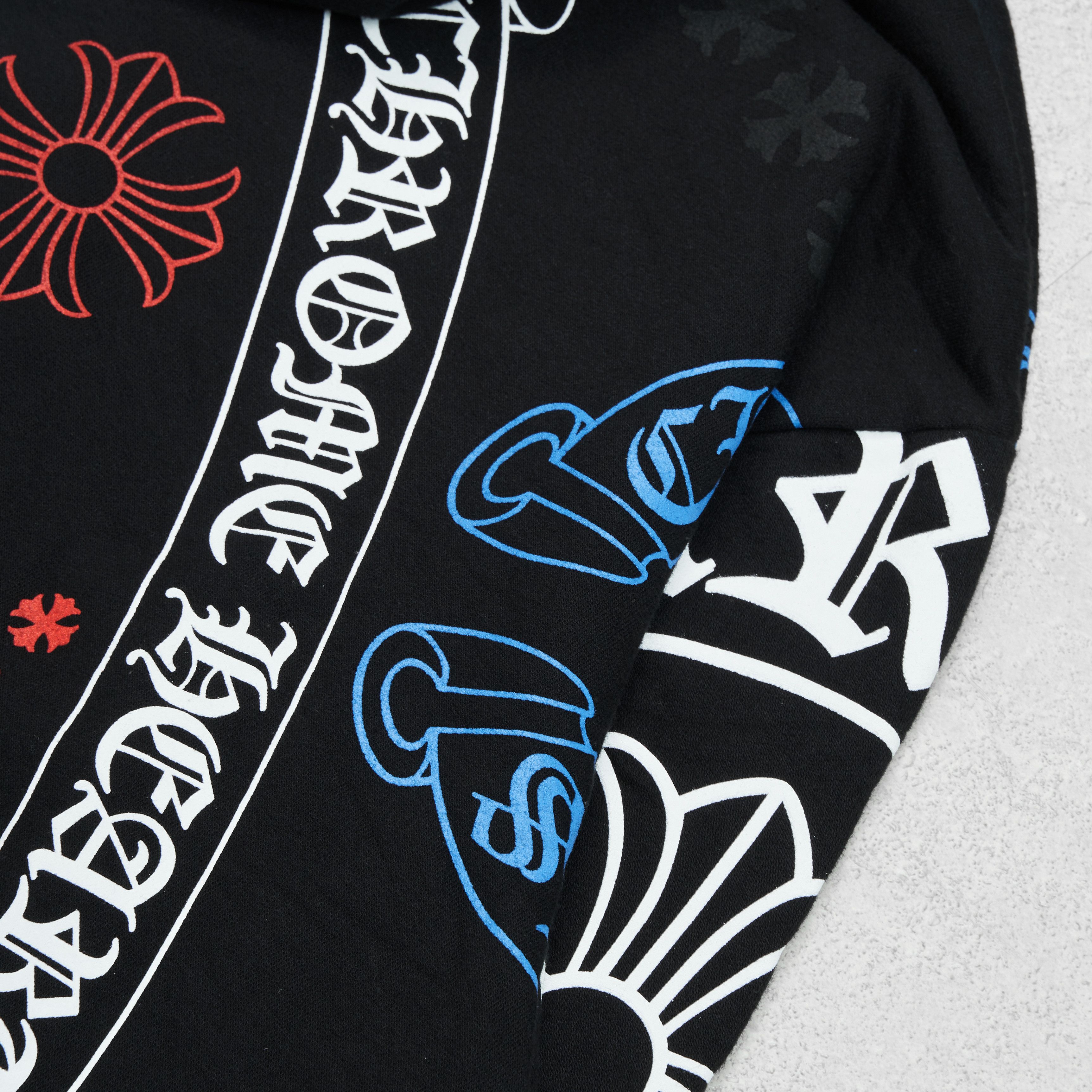 Chrome Hearts CHROME HEARTS Stencil Hoodie BLACK Size US S / EU 44-46 / 1 - 7 Thumbnail