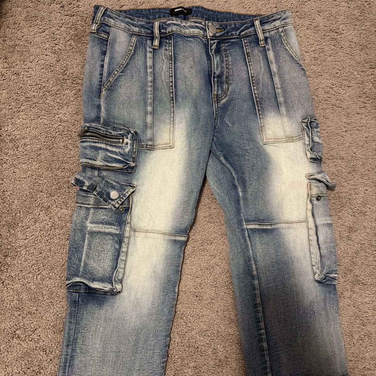 Other Demim cargo jeans Size US 34 / EU 50 - 2 Thumbnail