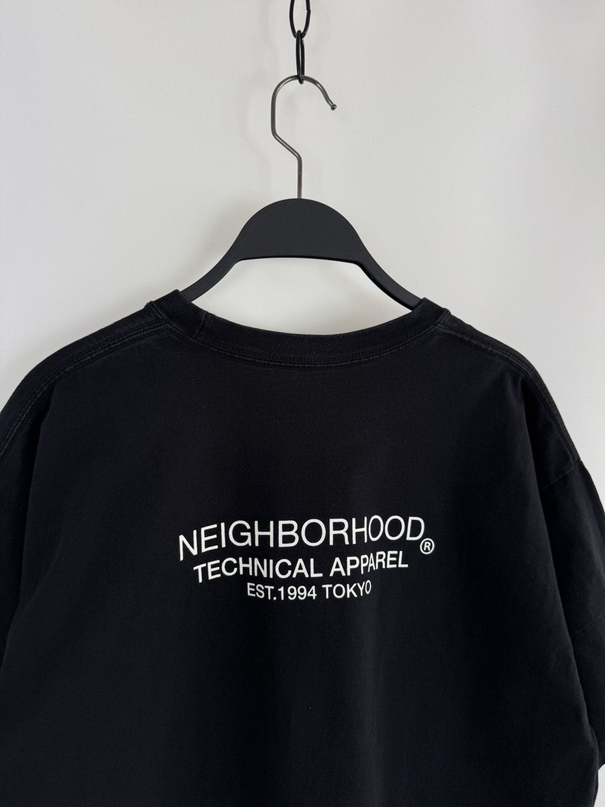 Neighborhood Neighborhood Distortion Logo Black T-Shirt Size US M / EU 48-50 / 2 - 9 Thumbnail