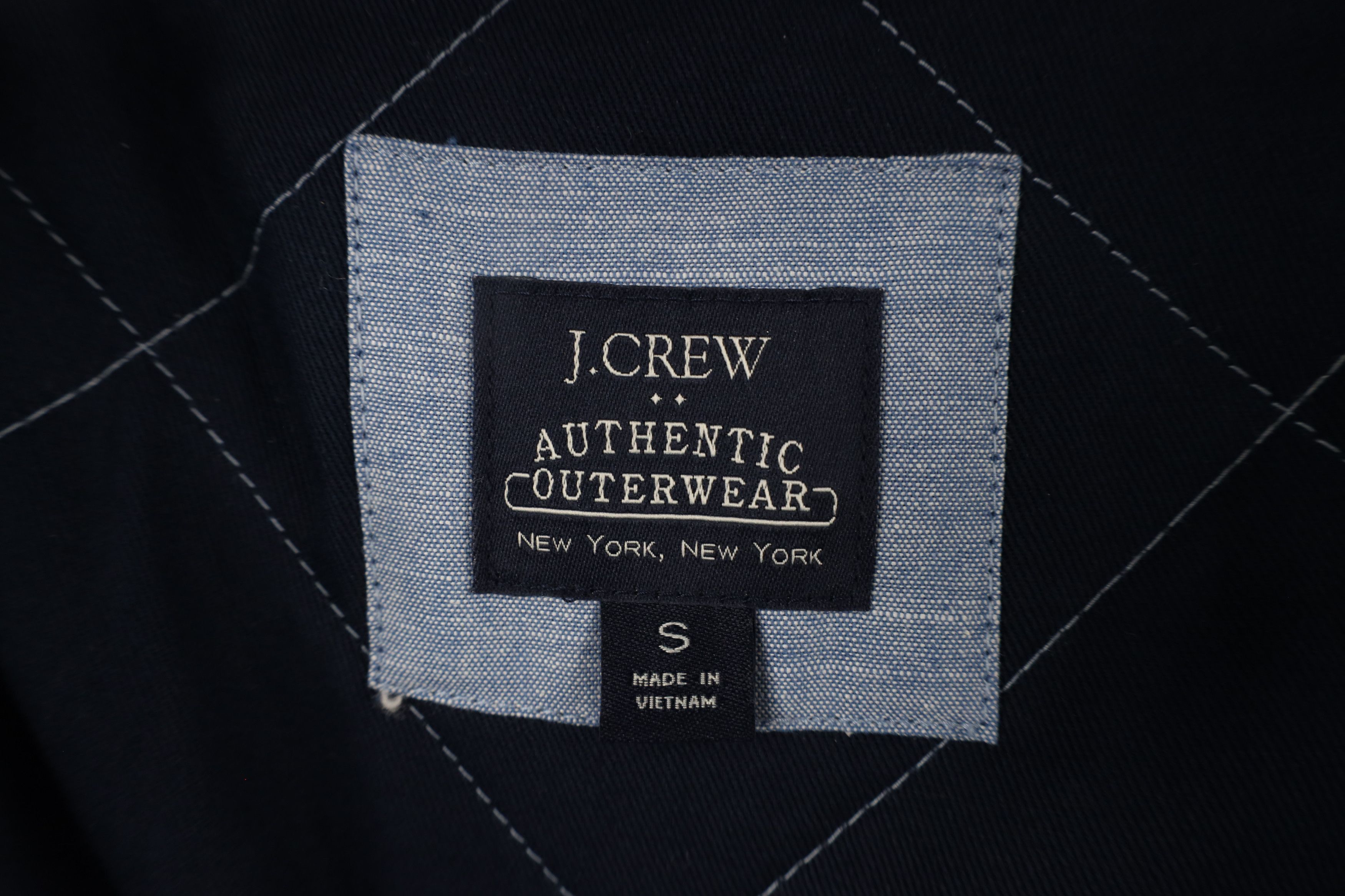 J.Crew × Vintage J Crew Chambray Quilted Full Zip Puffer Vest Jacket Blue Size US S / EU 44-46 / 1 - 5 Thumbnail