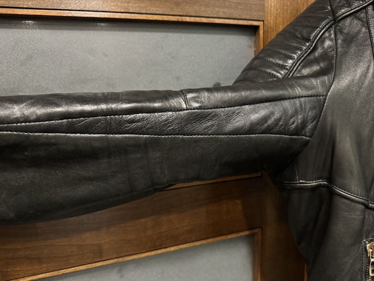 Balmain Balmain Moto Leather Shearling Hooded Biker Jacket Size US L / EU 52-54 / 3 - 4 Thumbnail