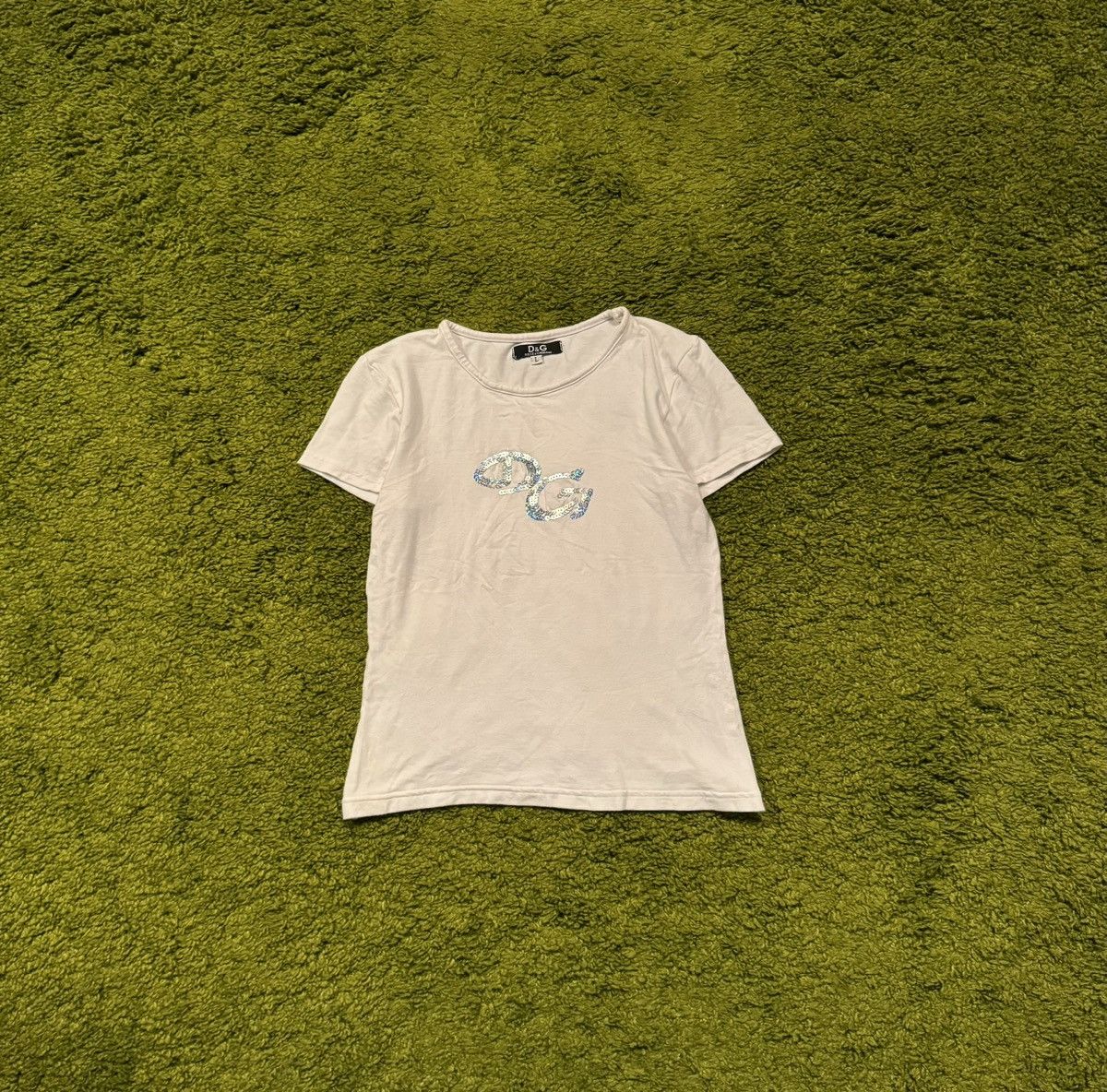 Designer × Dolce & Gabbana × Vintage Dolce & Gabbana D&G 2000s vintage Y2K centre logo t-shirt Size L / US 10 / IT 46 - 1 Thumbnail