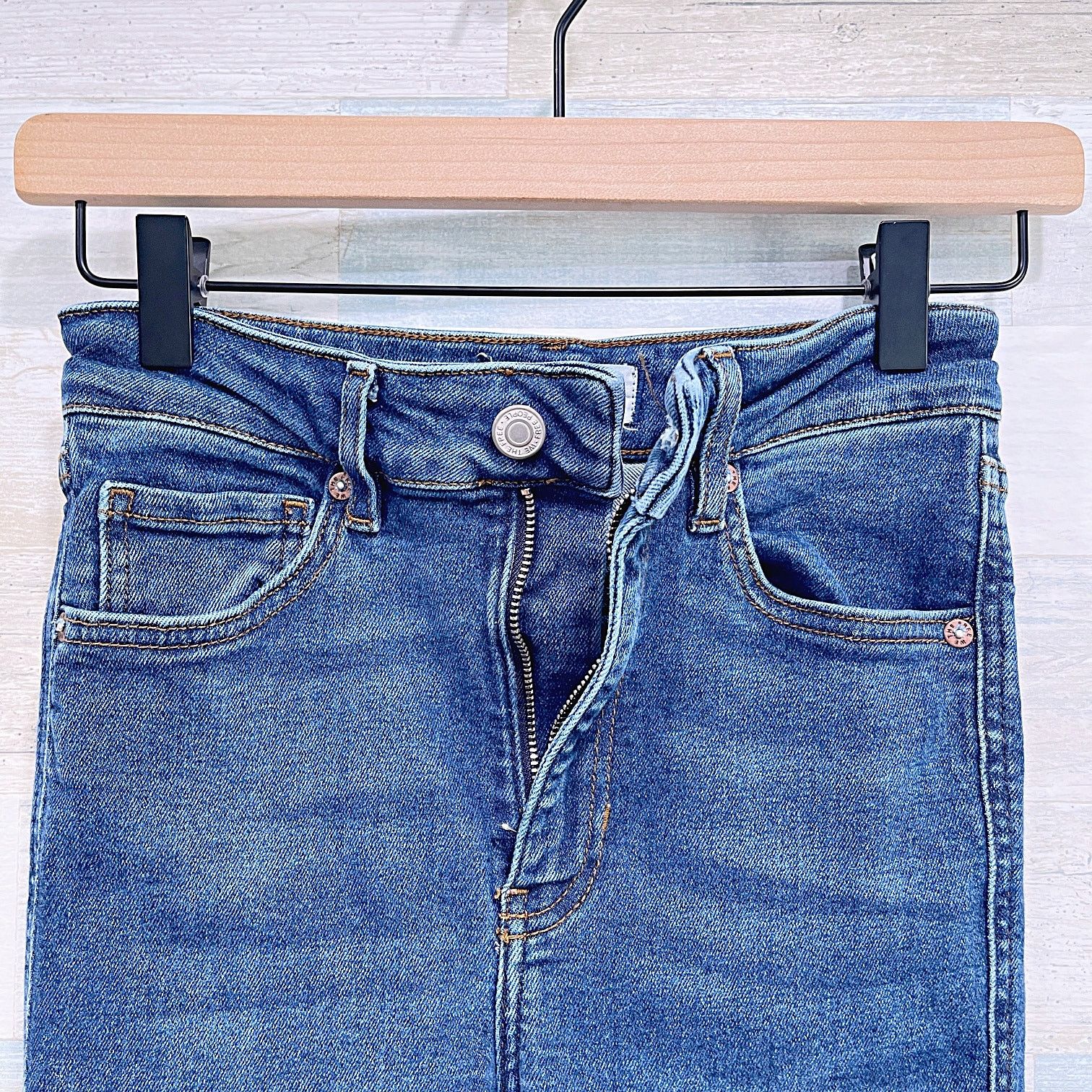Free People WE THE FREE People Skinny Jeans Blue Womens 24x26 Size 24" / US 00 / IT 34 - 5 Thumbnail