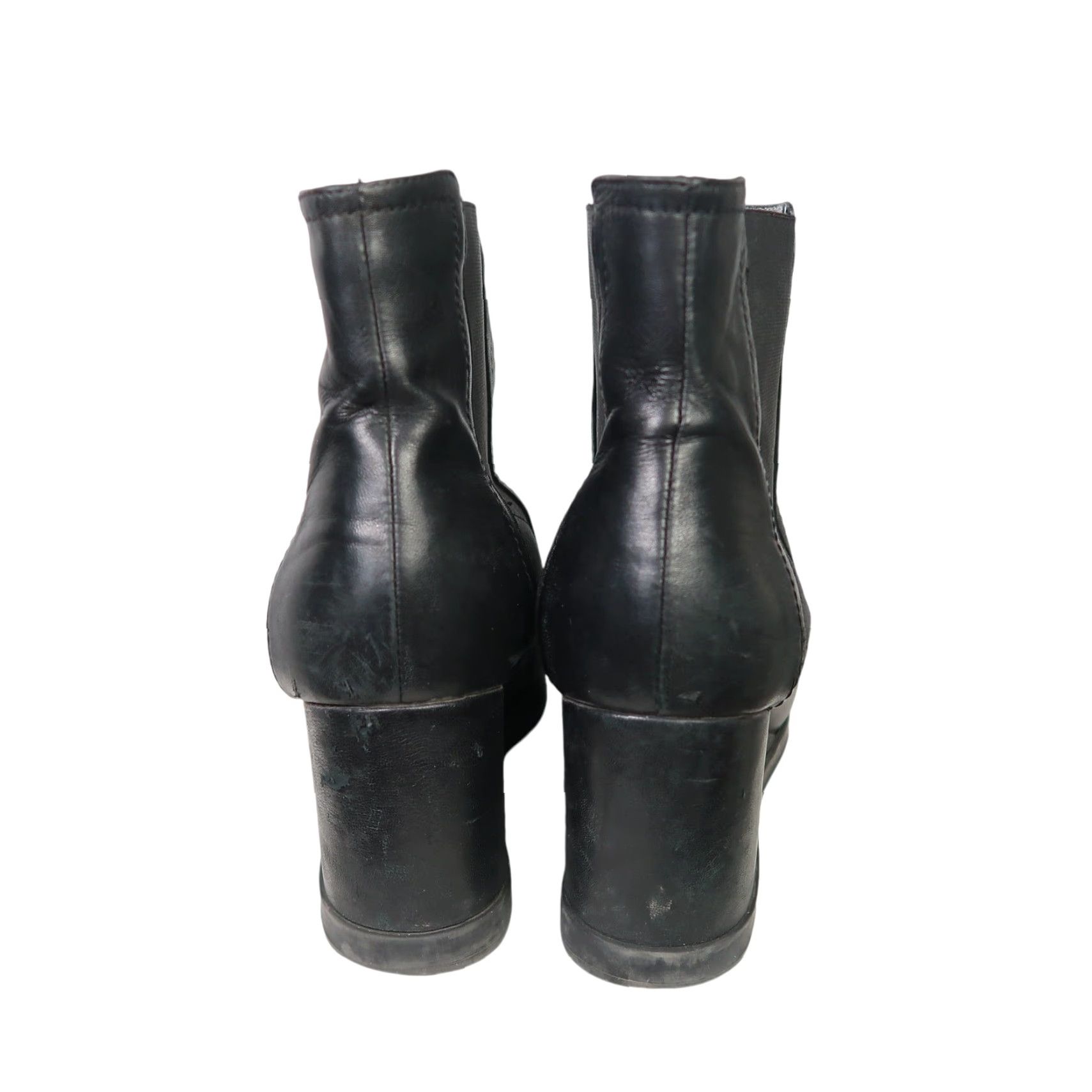Aquatalia AQUATALIA Black Leather Wedge Heel Chelsea Ankle Boots Women 11 Boots Chelsea Wedge Black Leather Aquatalia Women 11 Size US 11 / IT 41 - 5 Thumbnail