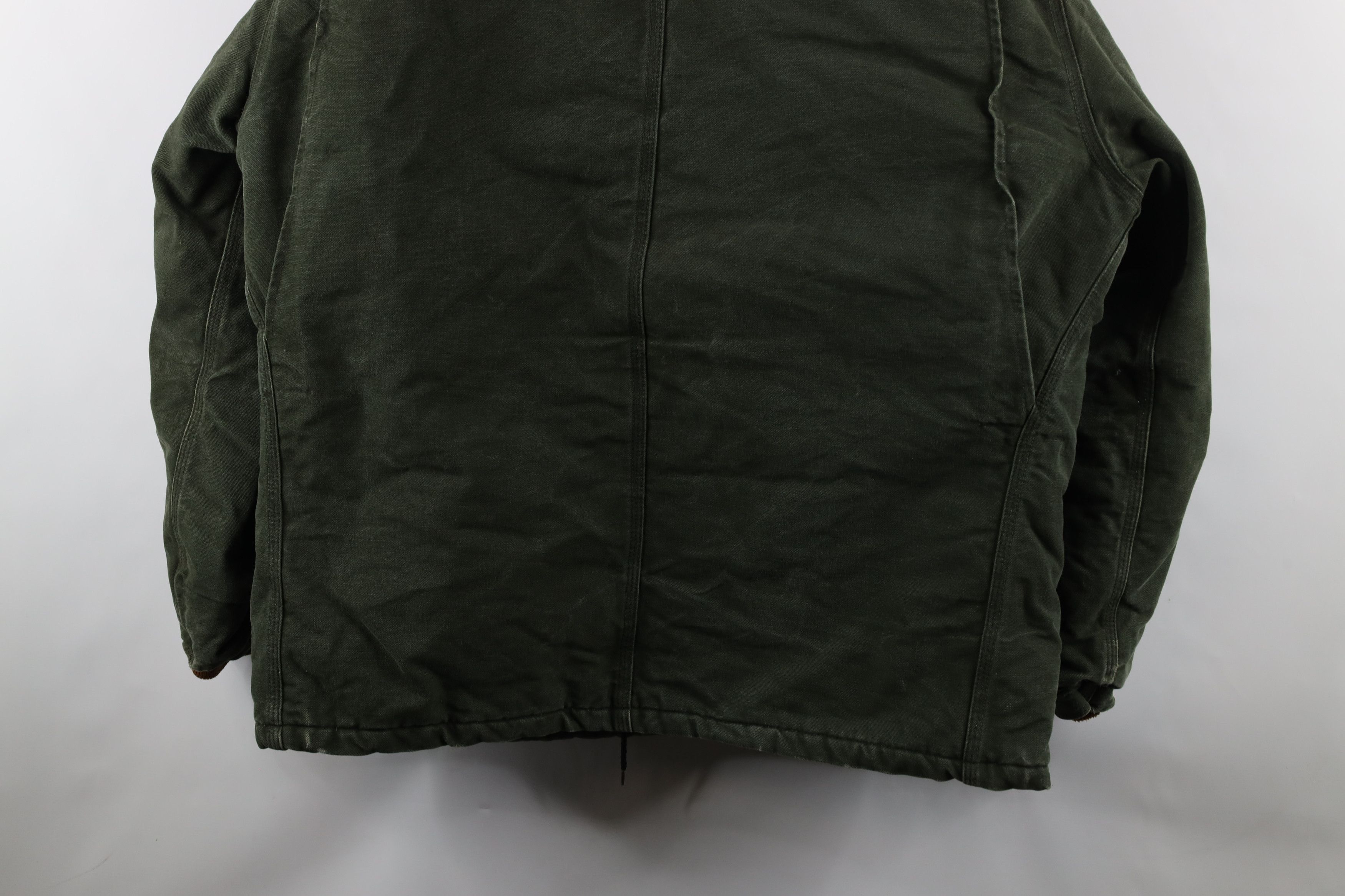 Carhartt Vintage 90s Carhartt Quilted Canvas Chore Barn Jacket Green Size US XXL / EU 58 / 5 - 15 Thumbnail