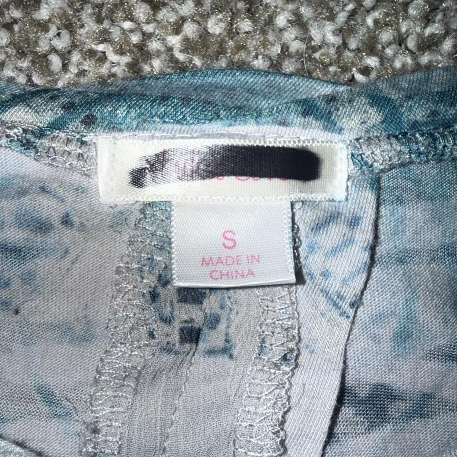 Other Y2K Blue & Brown Xhilaration Long Sleeve Top Size S / US 4 / IT 40 - 5 Thumbnail