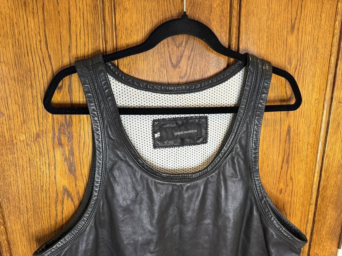 Dsquared2 SS09 Dsquared archive black leather tank vest shirt logo Size US M / EU 48-50 / 2 - 11 Thumbnail
