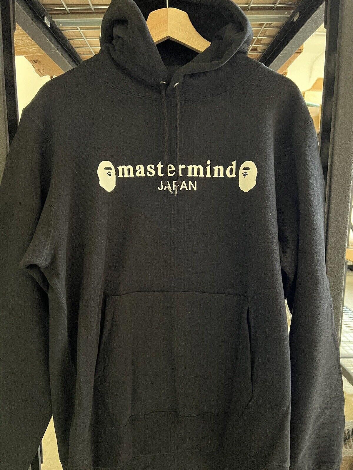 Bape × Mastermind Japan A Bathing Ape Mastermind Japan Pull Over Hoodie Black XL Size US XL / EU 56 / 4 - 2 Thumbnail