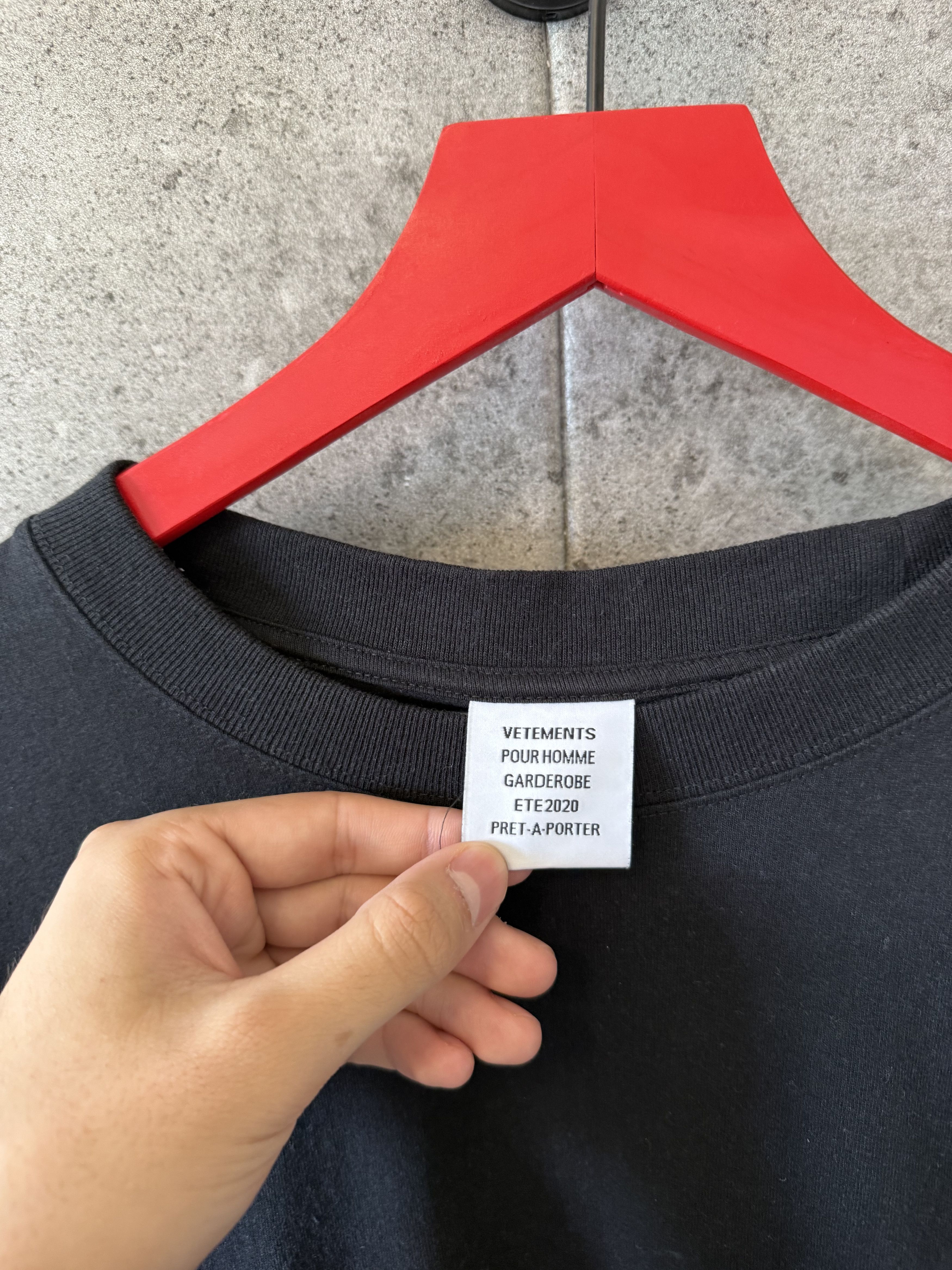 Vetements oversized for rent t shirt