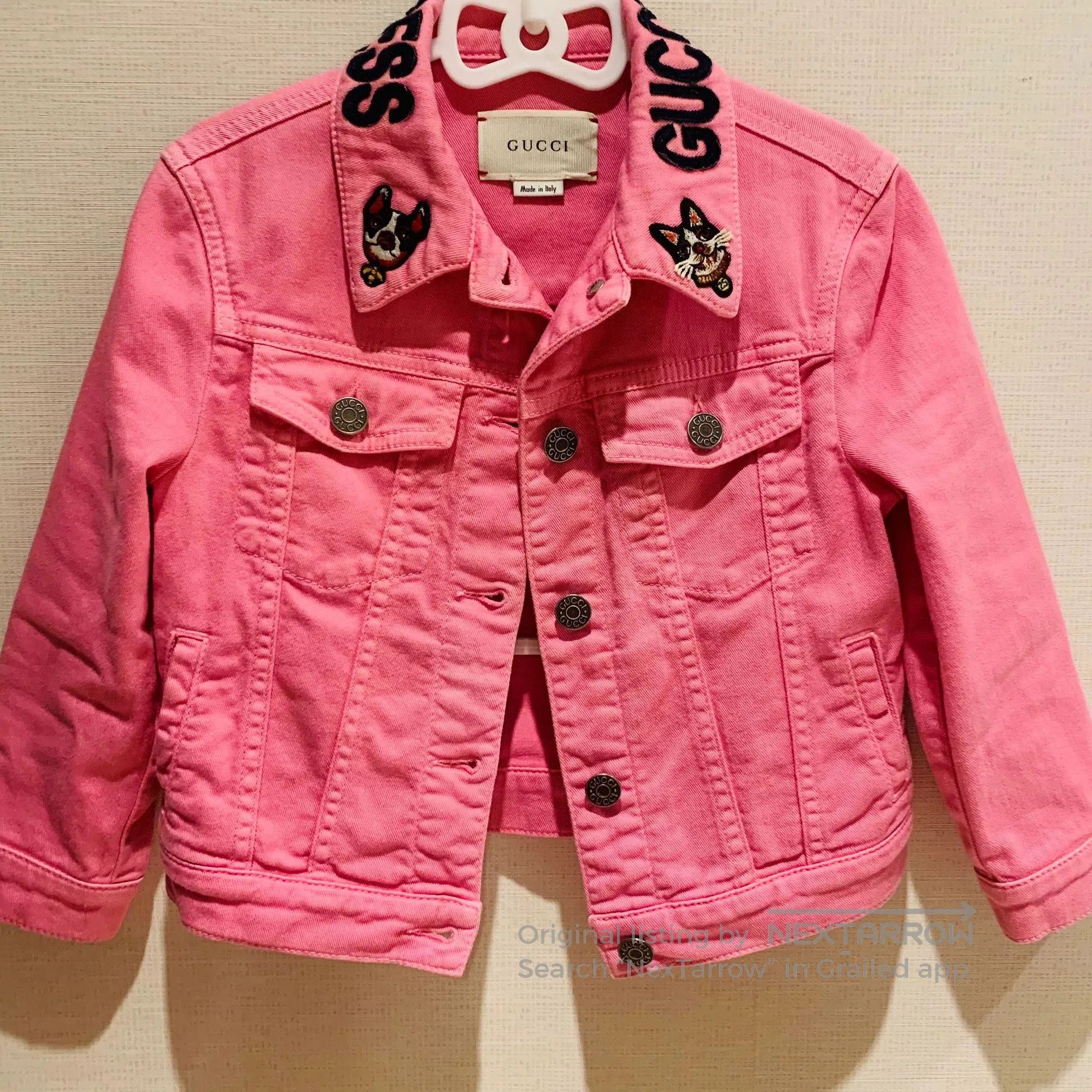 Gucci Gucci Pink Denim Jacket Size 5. Size XXL / US 16-18 / IT 52-54 - 1 Thumbnail