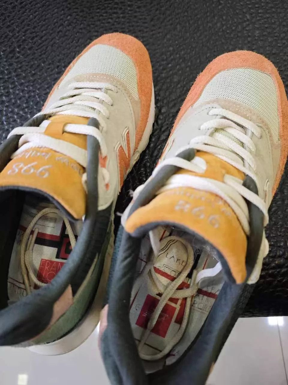 New Balance New Balance 998 US White/Yellow/Green Collab Vintage 43 Size US 10 / EU 43 - 6 Thumbnail